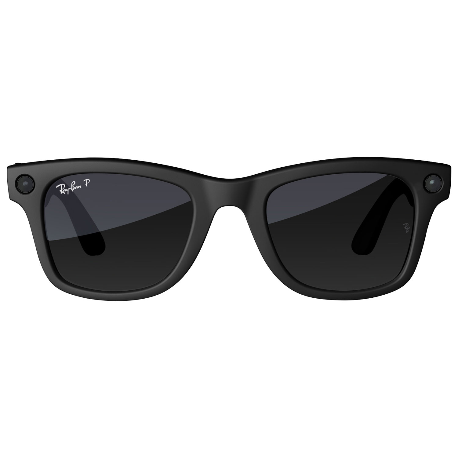 Lunettes Wayfarer de Ray-Ban | Meta avec IA, photo, vidéo, audio et messagerie - Noir mat/Graphite dégradé polarisé - Grand