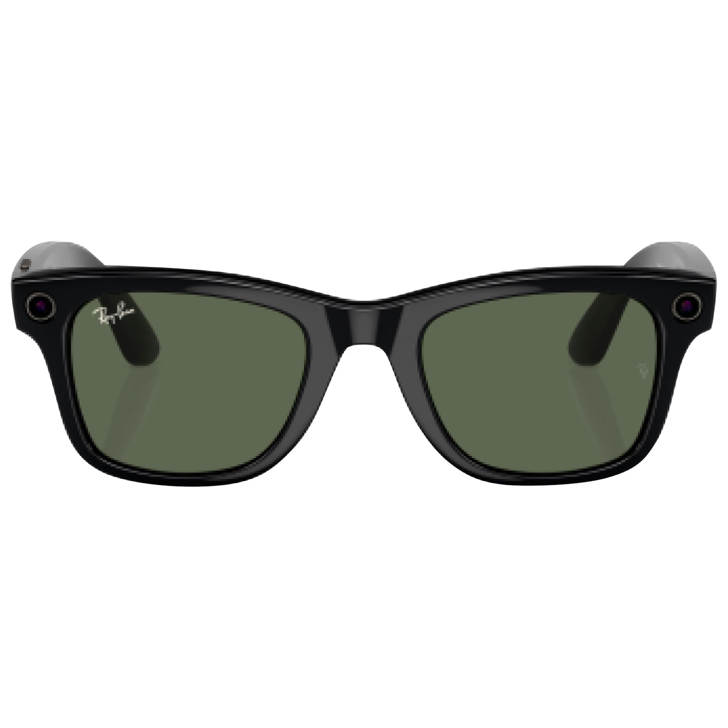 Ray-Ban | Meta Wayfarer Smart Glasses with Photo, Video & Audio - Shiny Black/G-15 Green - Large