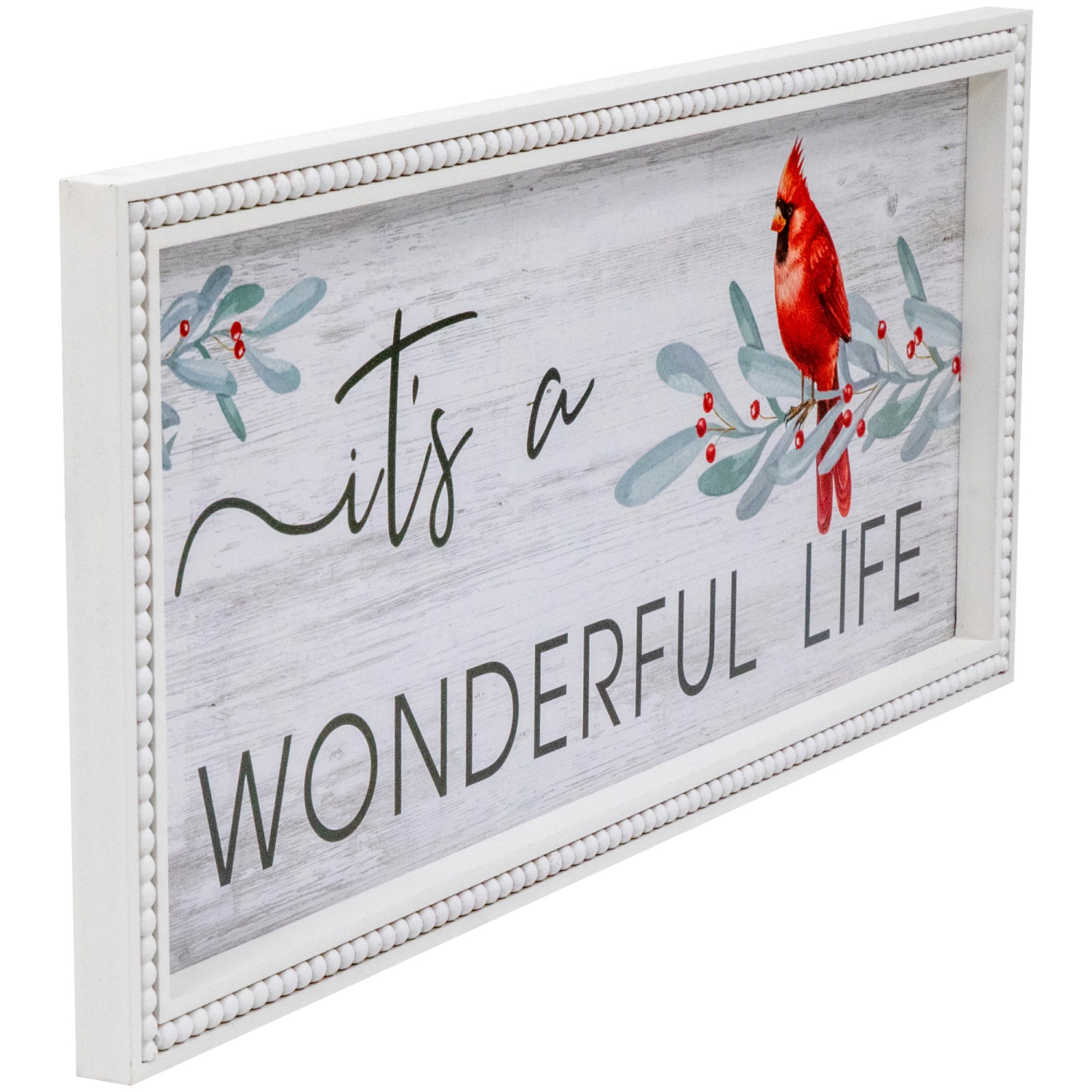 Affiche de Noël encadrée « It’s A Wonderful Life » de 23,5 po