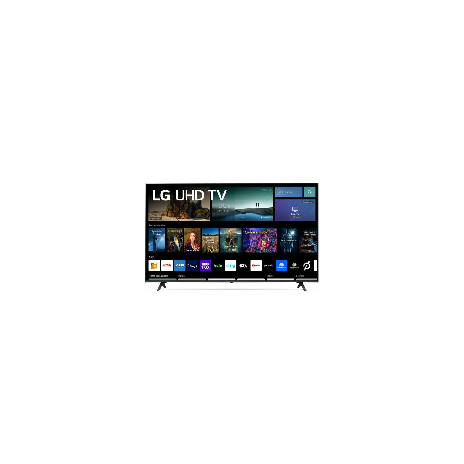 REFURBISHED (GOOD) -LG 86" Class 4K UHD 2160P webOS Smart TV ( 86UQ7070ZUD)
