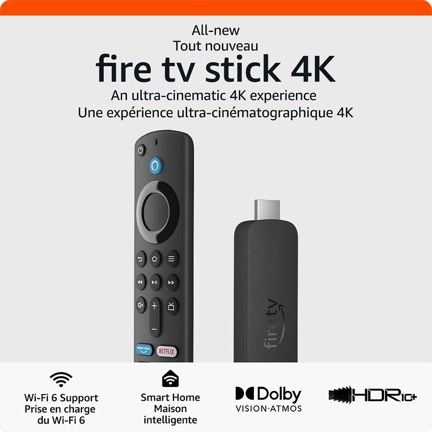 Amazon Fire TV Stick 4K (2023) Media Streamer with Alexa Voice