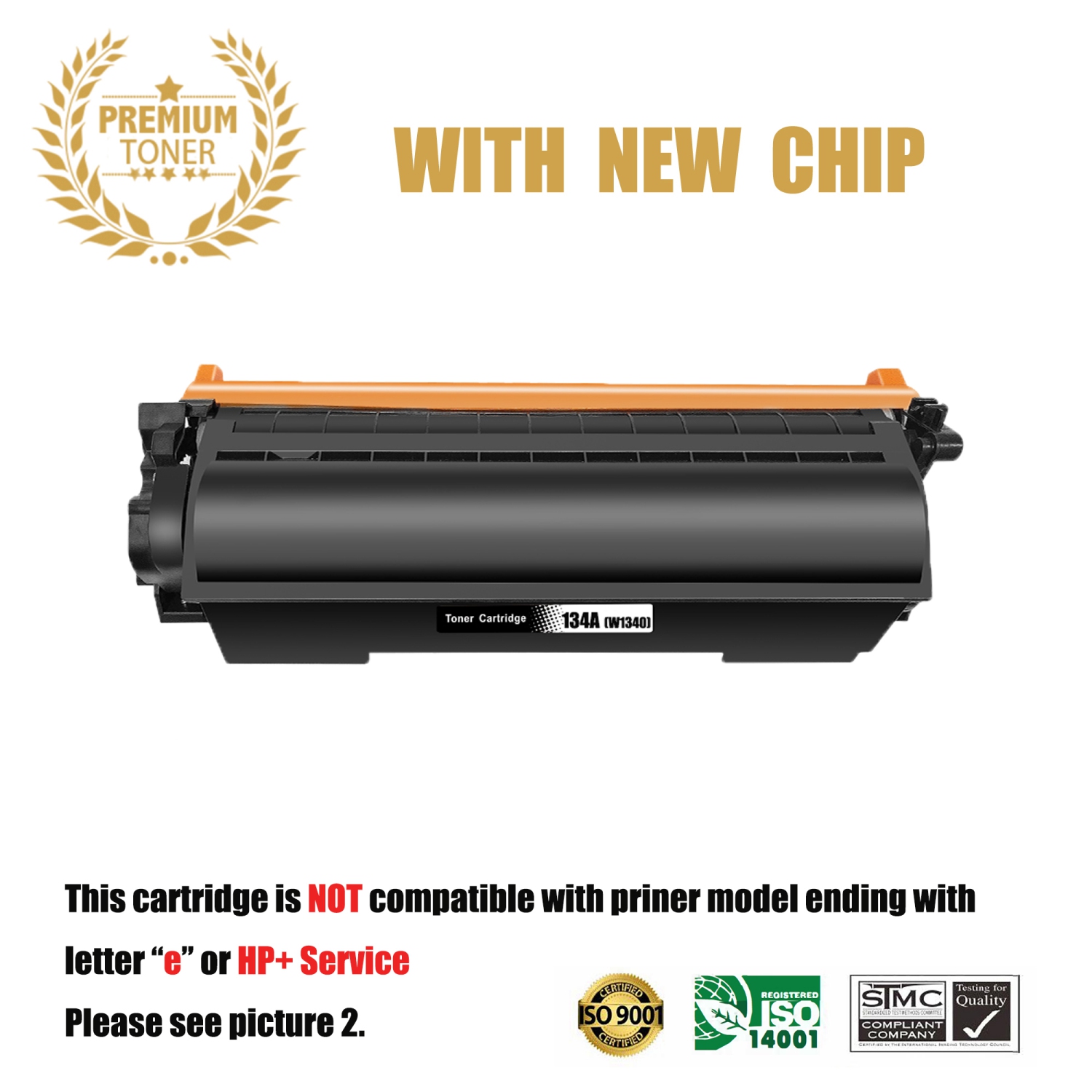 [Avec la nouvelle puce] Ultra toner® remplacement compatible pour HP 134&nbsp;A Cartouche de toner noir - HP LaserJet M208 M209 M211 MFP M232 M233