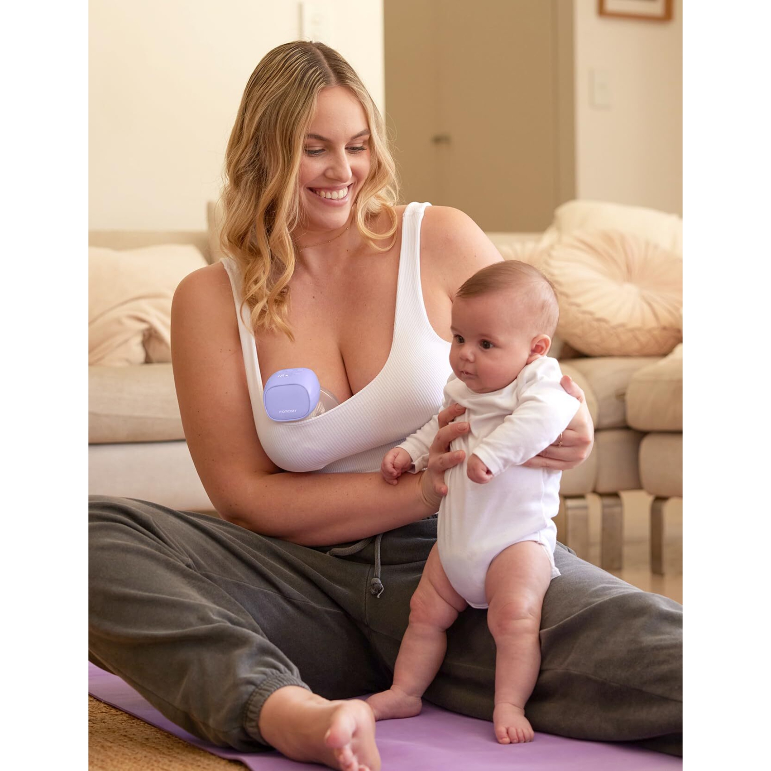 Tire-lait portable MomCozy S9 Pro, Tire-lait électrique mains libres 24&nbsp;mm