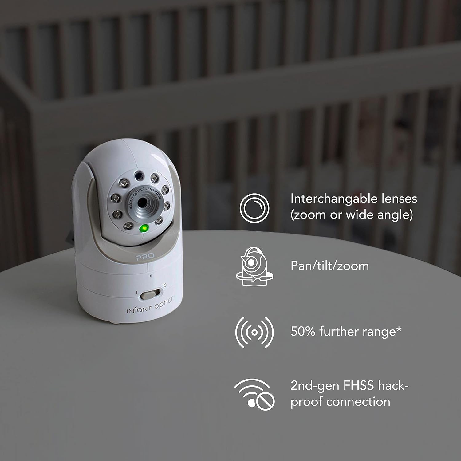Infant Optics DXR-8 PRO Video Baby Monitor, 720P HD Resolution 5" Display