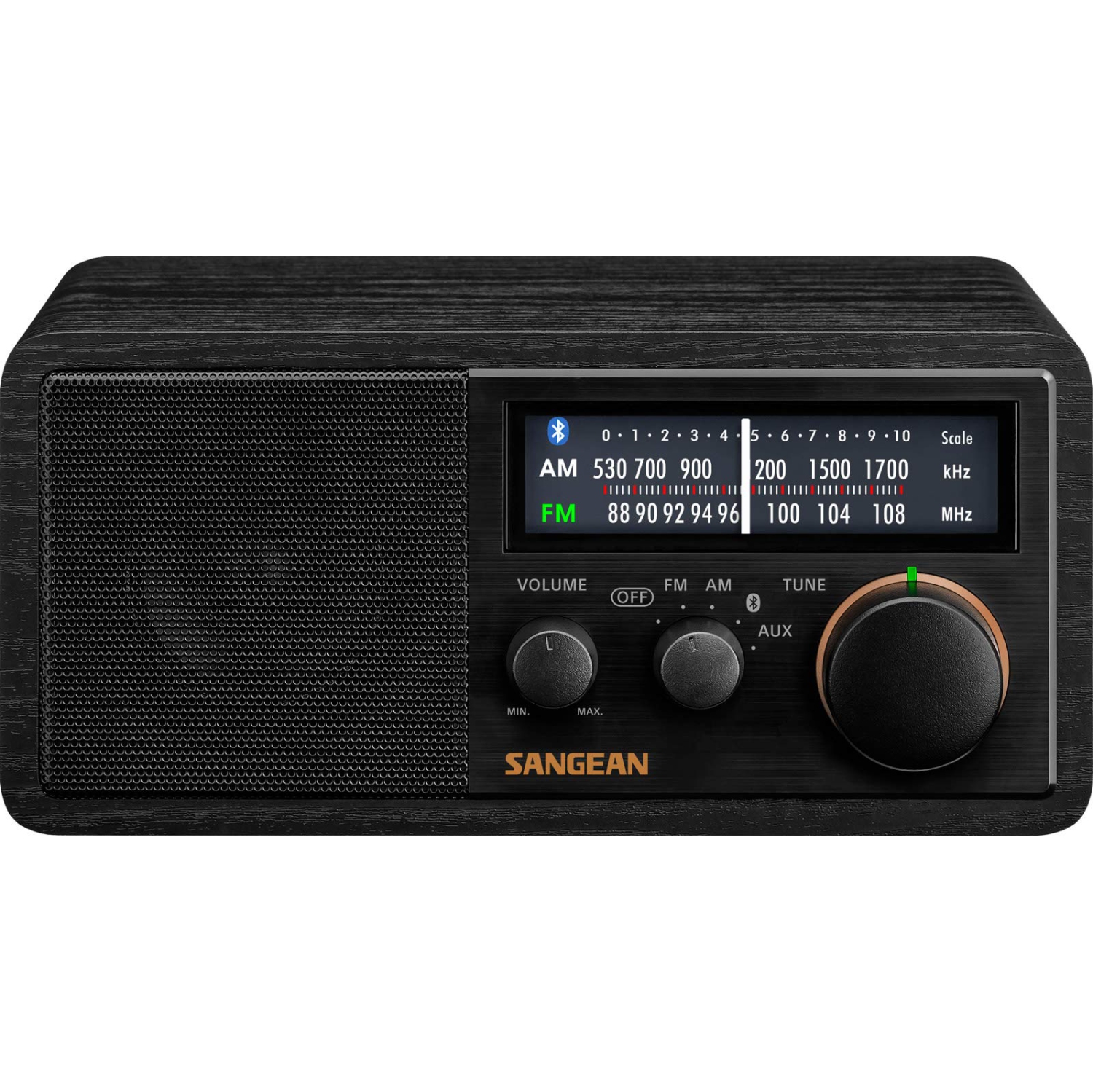 Sangean – récepteur radio AM/FM analogique avec boîtier en bois SG-118 SG-118 avec Bluetooth
