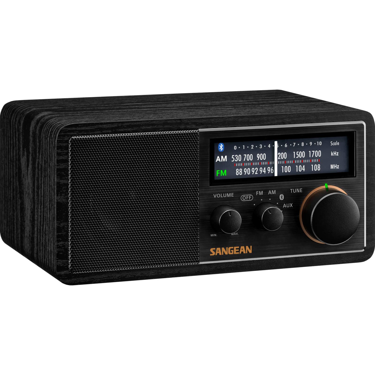Sangean – récepteur radio AM/FM analogique avec boîtier en bois SG-118 SG-118 avec Bluetooth