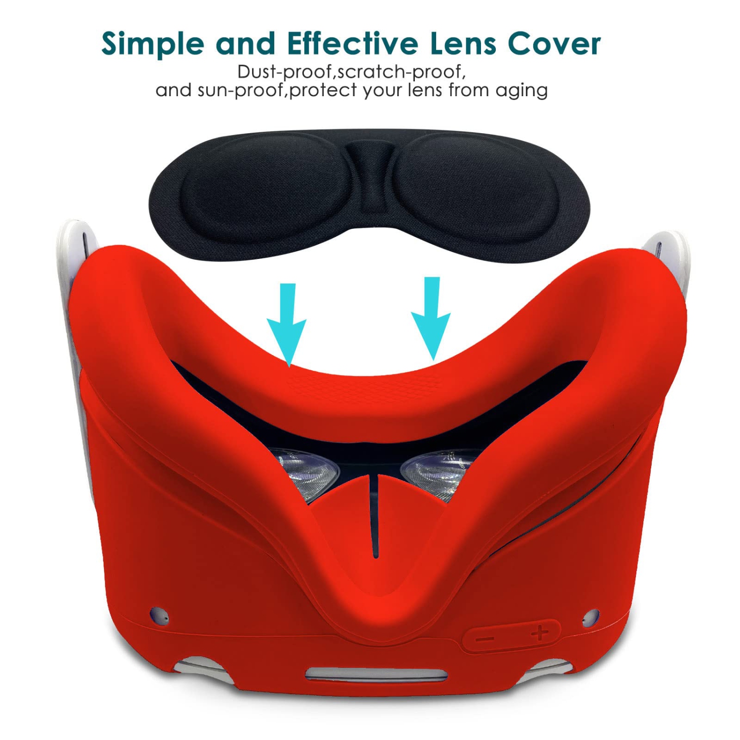 VR Silicone Cover Accessories, 7-in-1 Silicone Shell Cover Protective for Oculus Quest 2, with Touch Handle Cover, VR Headset Shell, Disposable VR