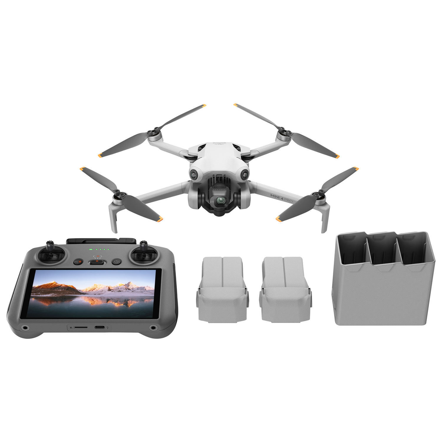 DJI Mini 4 Pro Quadcopter Drone Fly More Combo Plus & Remote Control with Built-in Screen