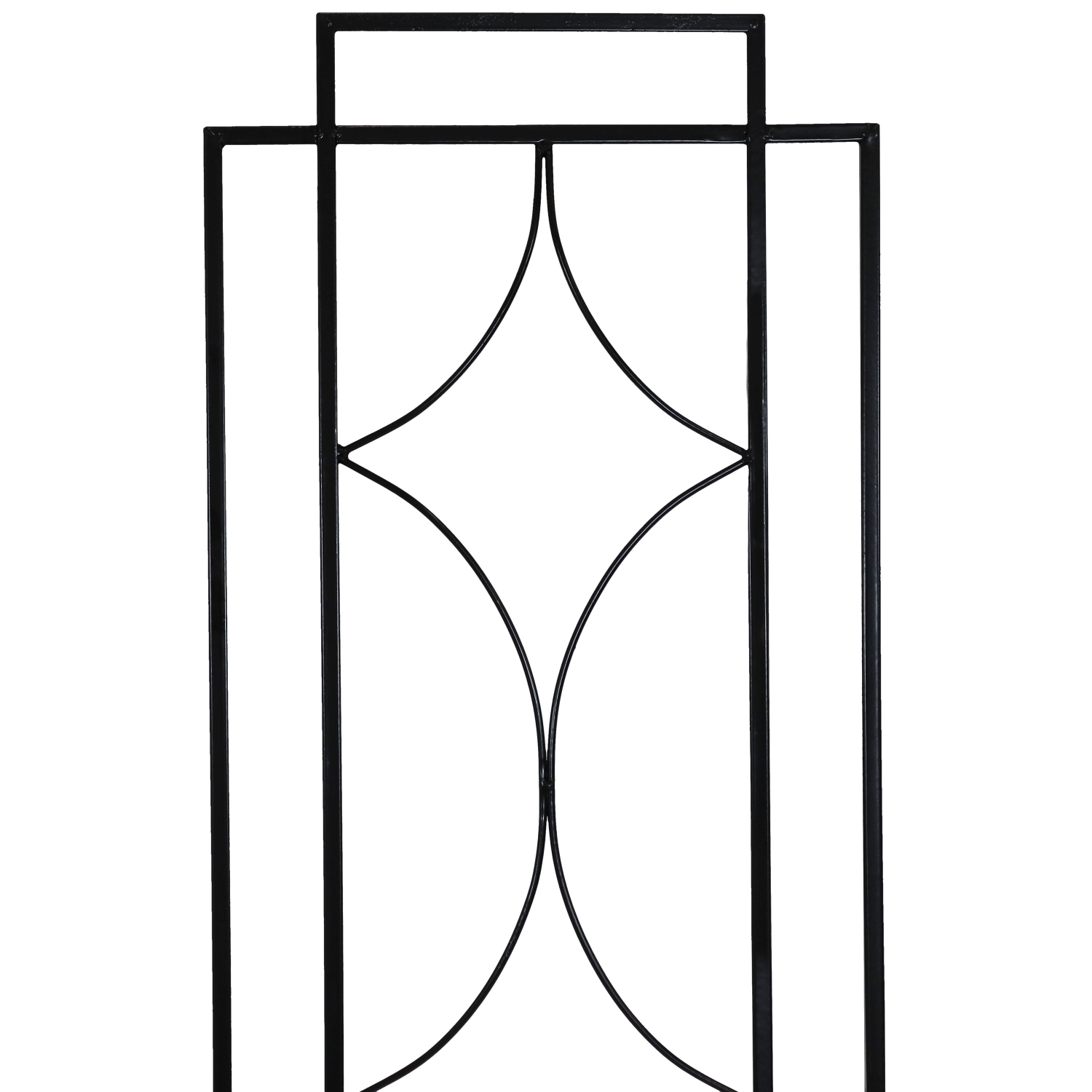 Sunnydaze Steel Chic Diamonds Garden Trellis - Set of 2 - 60 in