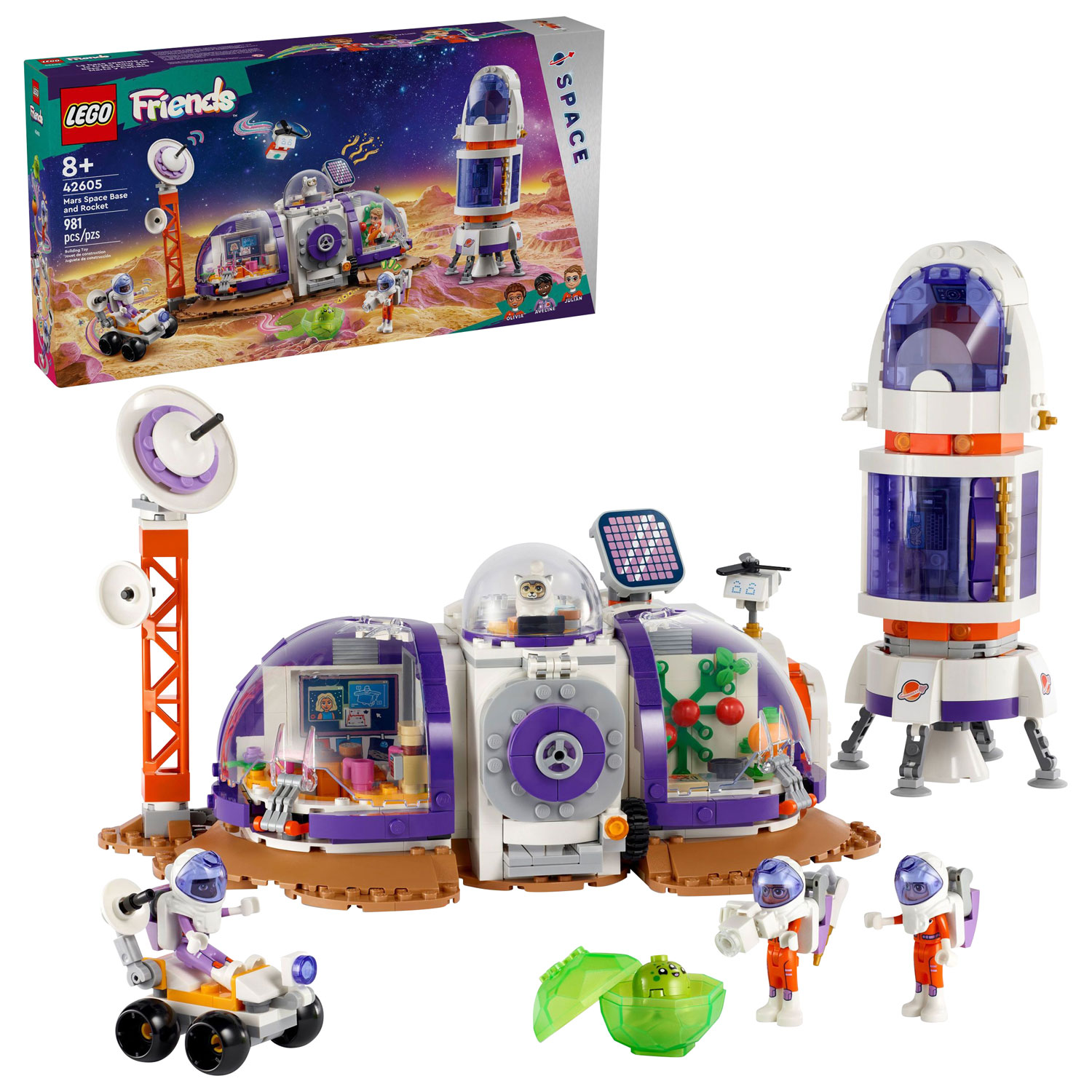 LEGO Friends: Mars Space Base and Rocket - 981 Pieces (42605)