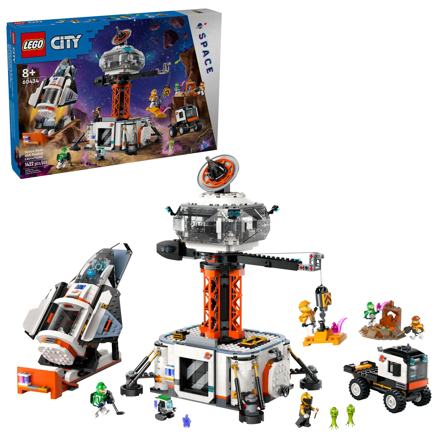 LEGO City Space Base and Rocket Launchpad - 1422 Pieces (60434)