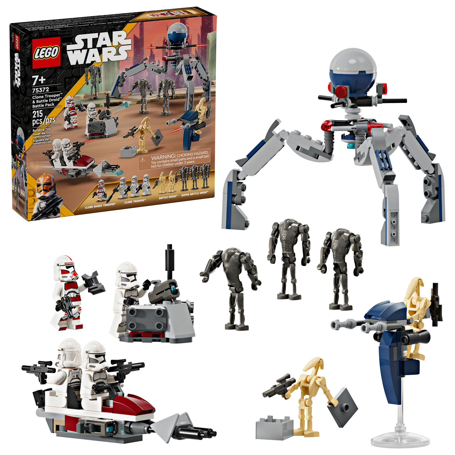 LEGO Star Wars: Clone Trooper & Battle Droid Battle Pack - 215 Pieces (75372)