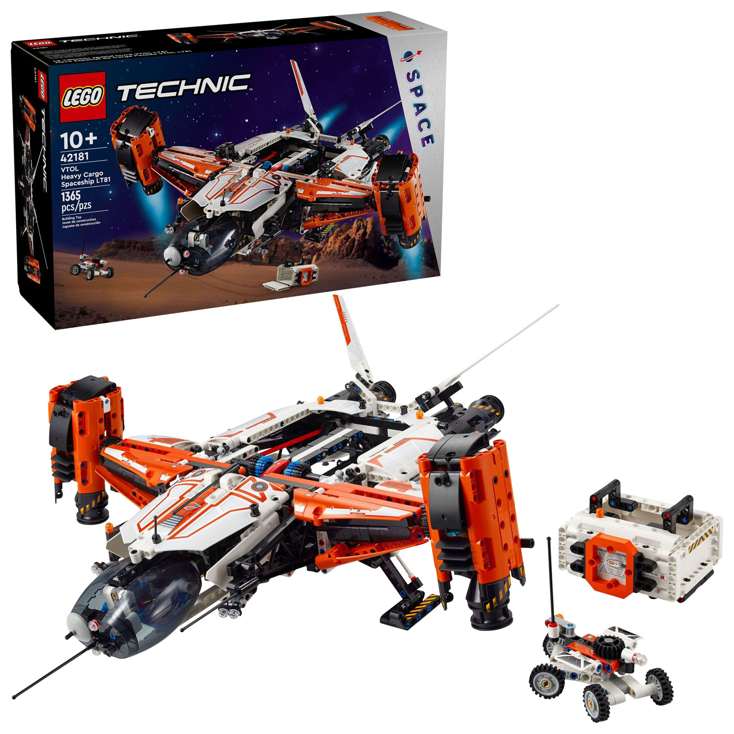 LEGO Technic: VTOL Heavy Cargo Spaceship LT81 - 1365 Pieces (42181)