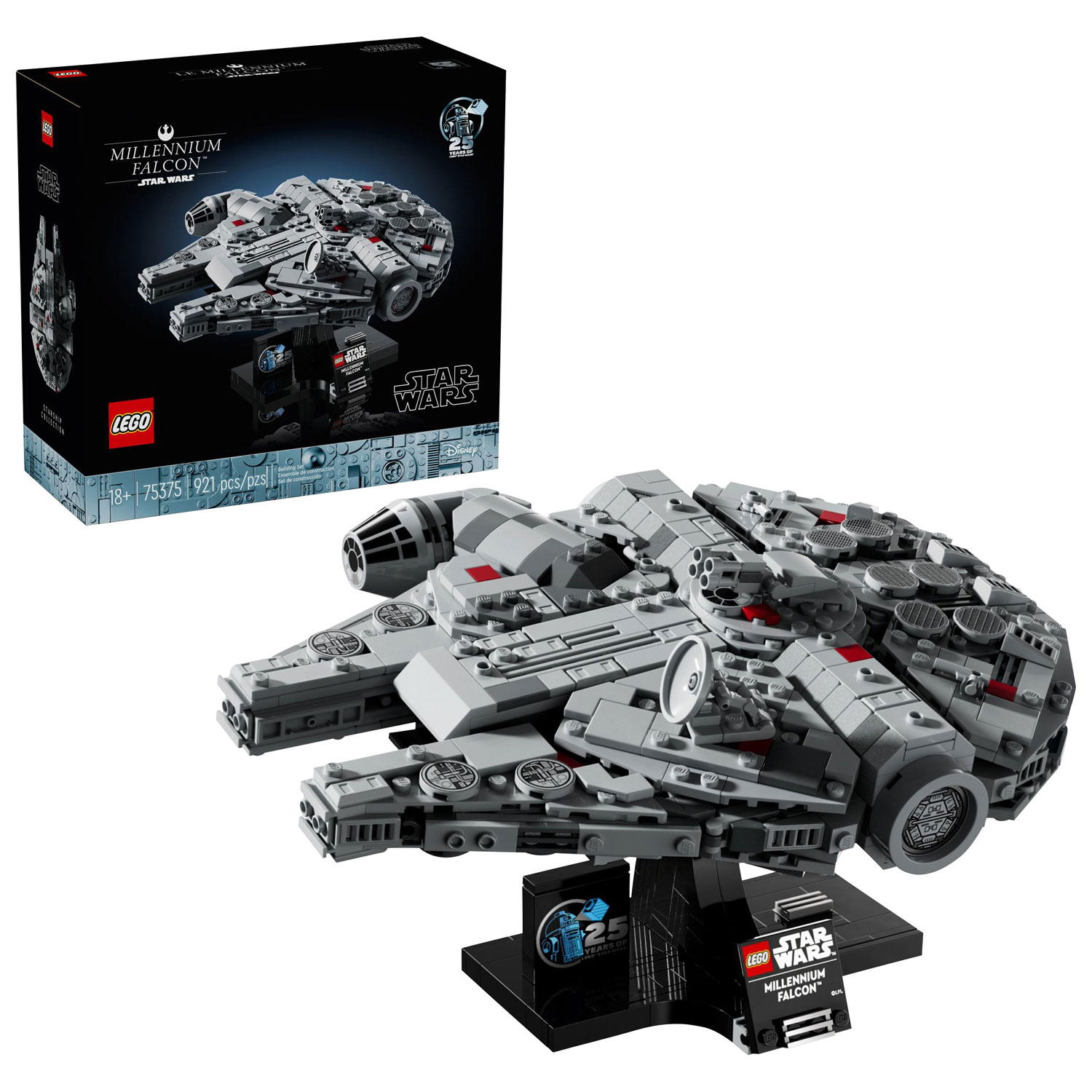 LEGO Star Wars: Collectible Millennium Falcon Starship Model - 921 Pieces (75375)