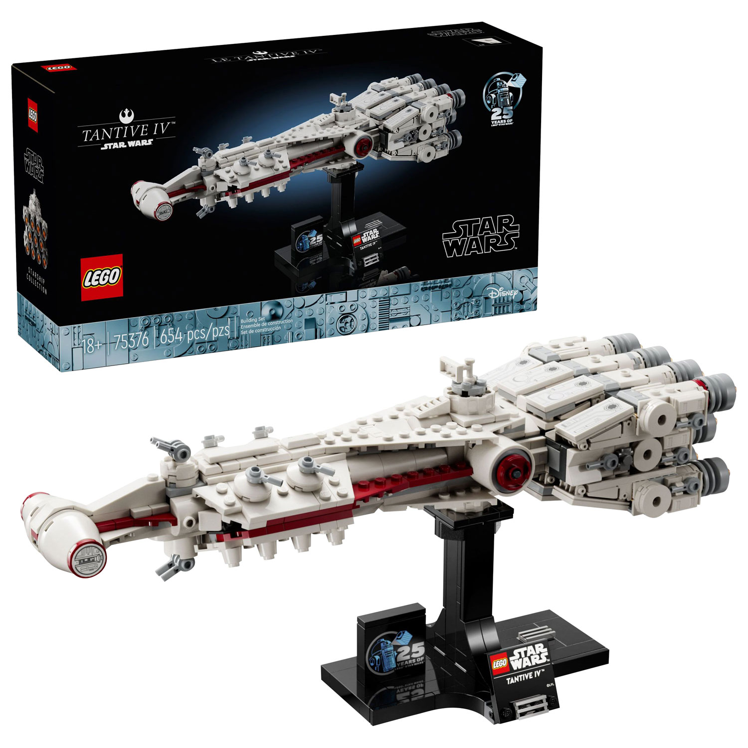 LEGO Star Wars: Tantive IV Starship - 654 Pieces (75376)