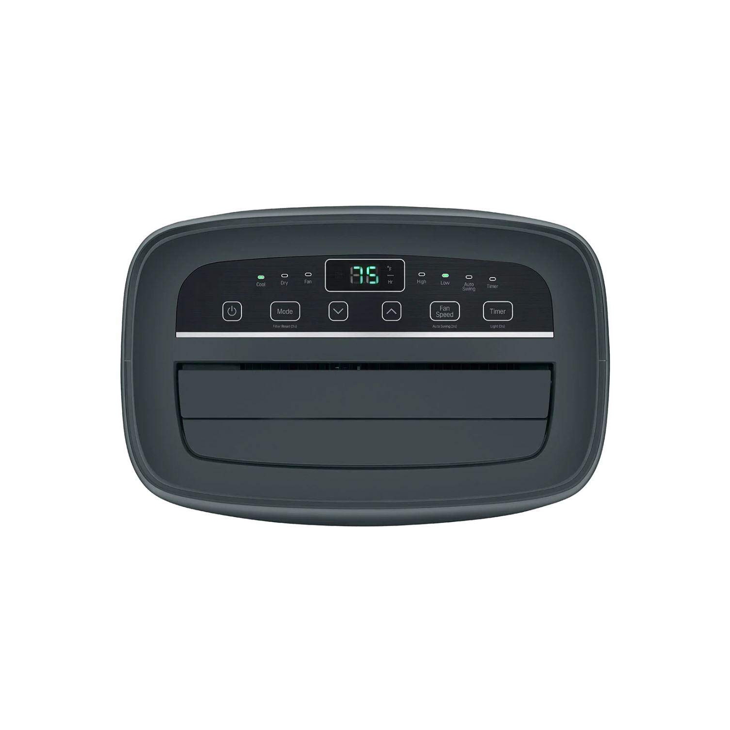 LG LP1220GSR 18" Portable Air Conditioner with 12000 BTU Cooling Capacity, 2 Fan Speeds, Remote, 24 Hour Timer and Auto Restart in Graphite Gray