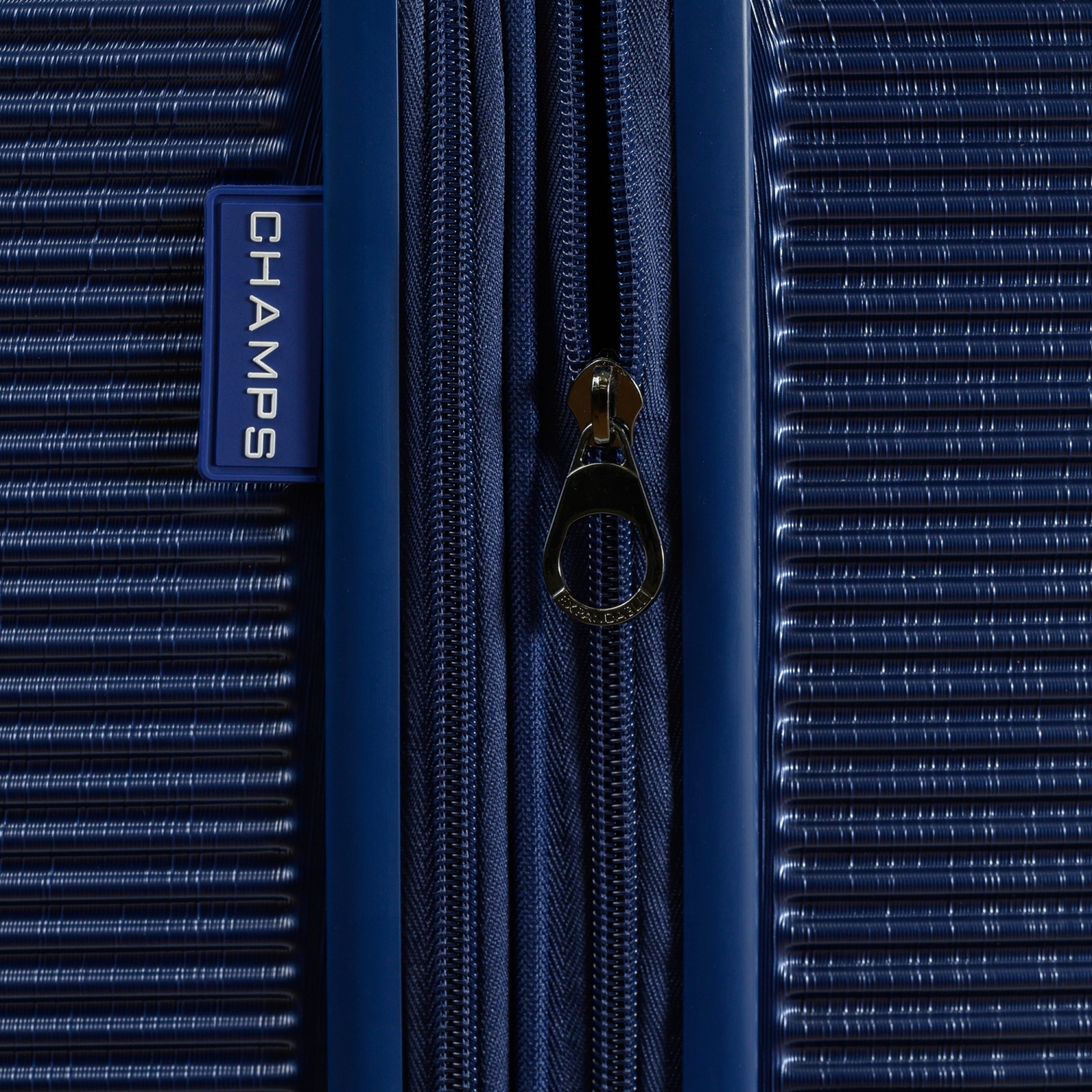 CHAMPS Luggage Iconic II Collection 3-Piece Hard Side 8-Wheeled Expandable Luggage Set - Navy