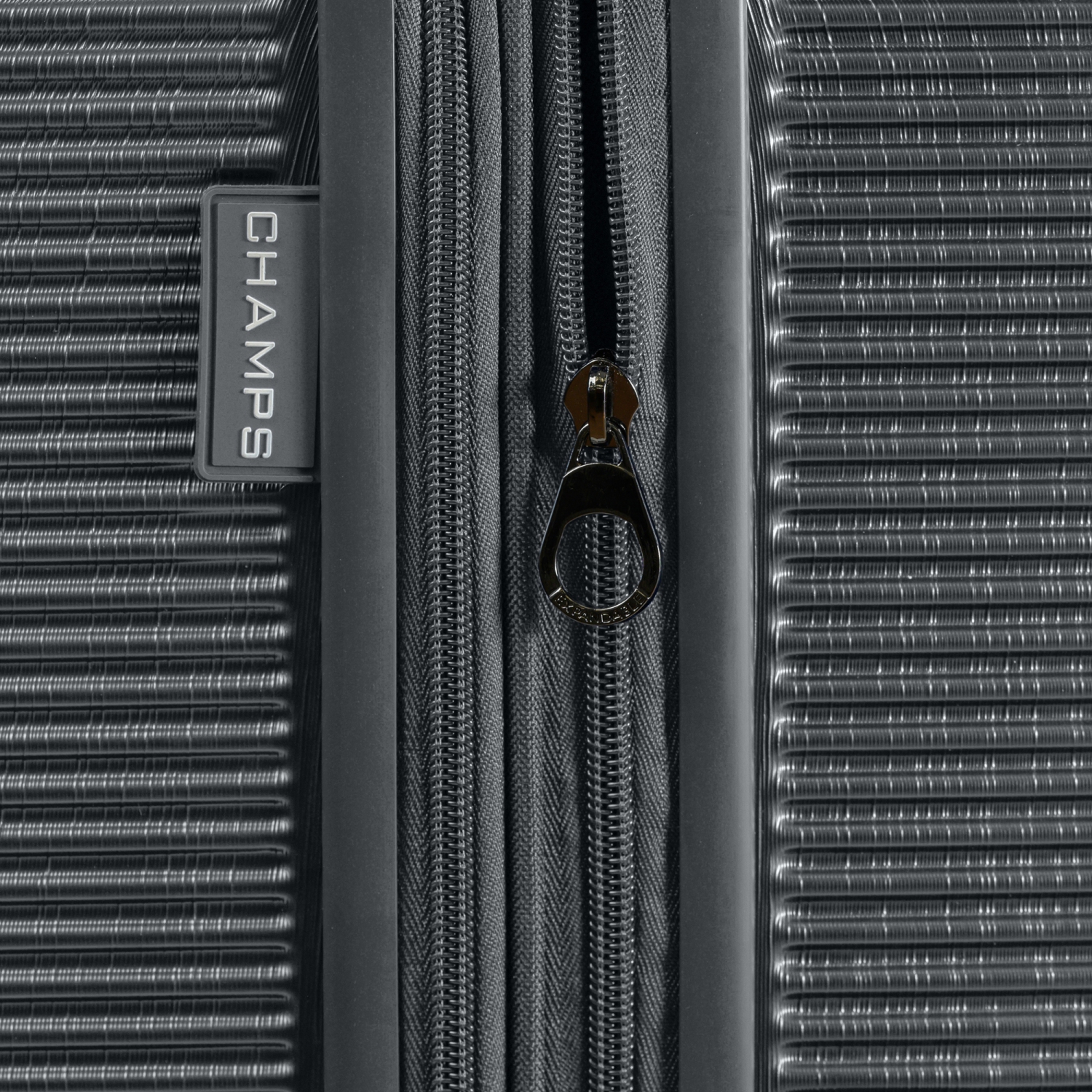 CHAMPS Luggage Iconic II Collection 3-Piece Hard Side 8-Wheeled Expandable Luggage Set - Silver