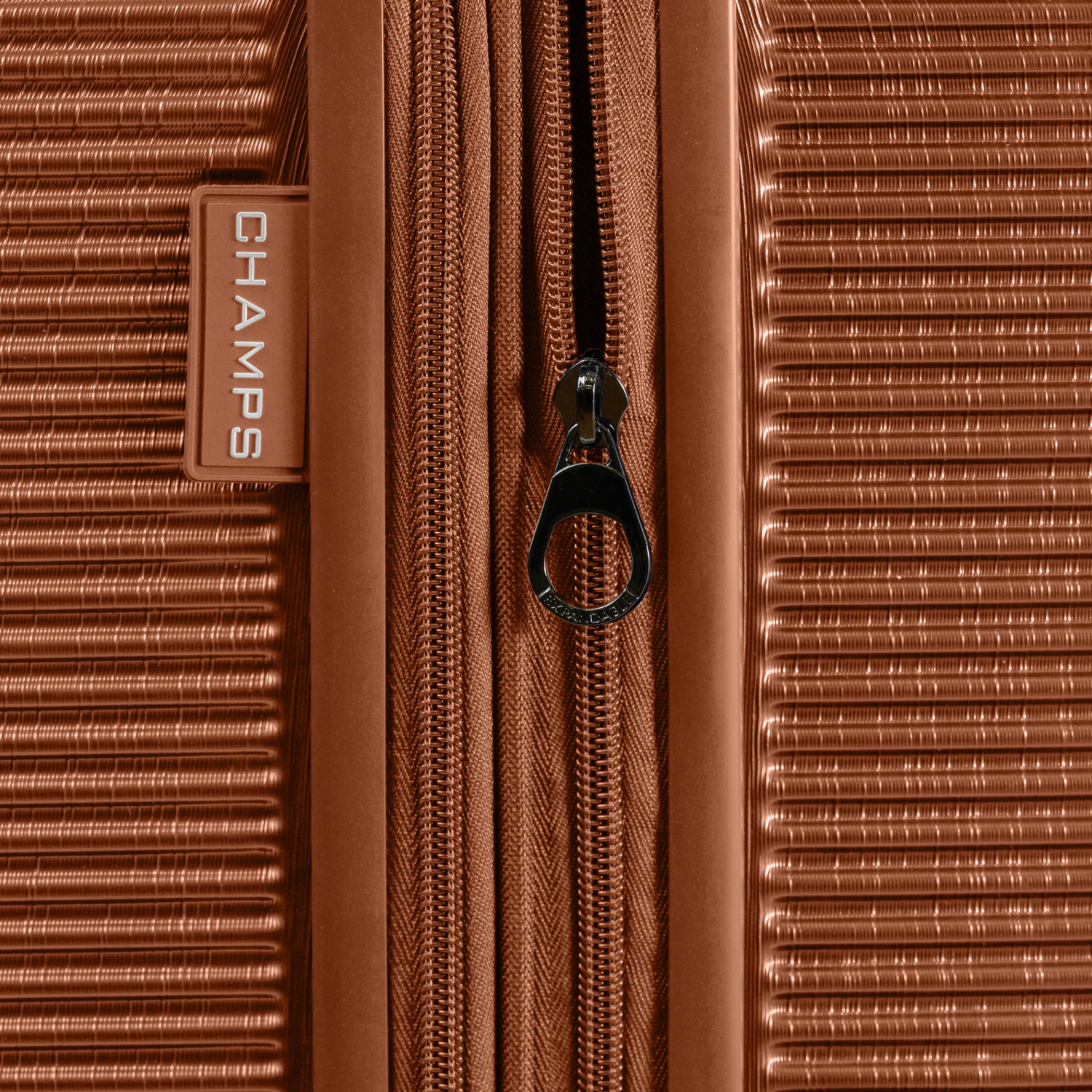 CHAMPS Luggage Iconic II Collection 3-Piece Hard Side 8-Wheeled Expandable Luggage Set - Rose Gold