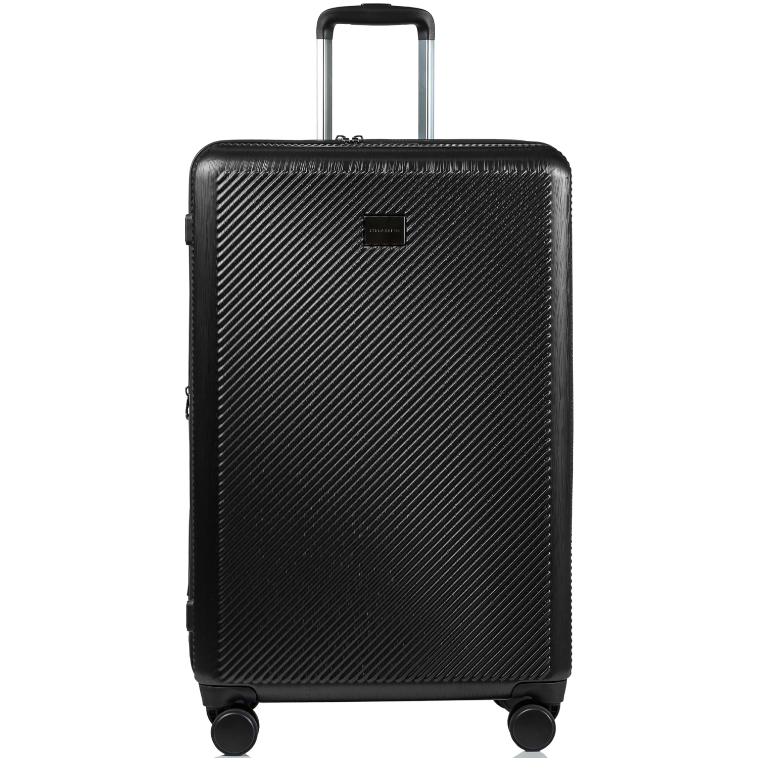 CHAMPS Luggage Iconic II Collection 3-Piece Hard Side 8-Wheeled Expandable Luggage Set - Black