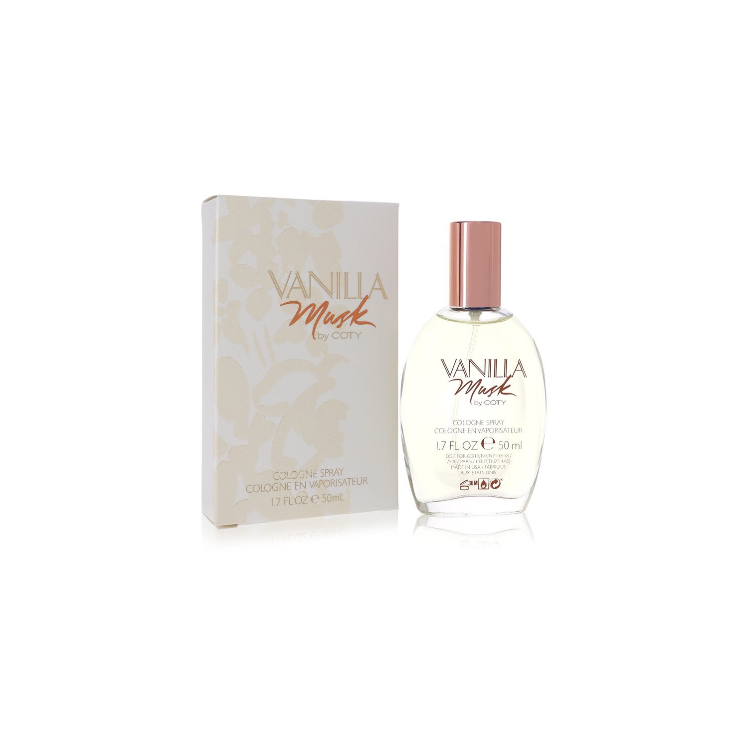 Vanilla Musk by Coty Cologne Spray 1.7 oz for Women