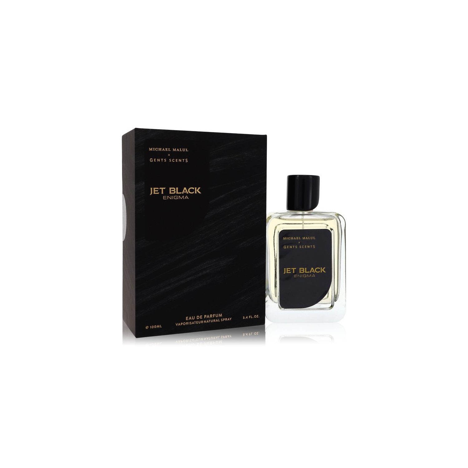 Jet Black Enigma by Michael Malul Eau De Parfum Spray 3.4 oz for Men