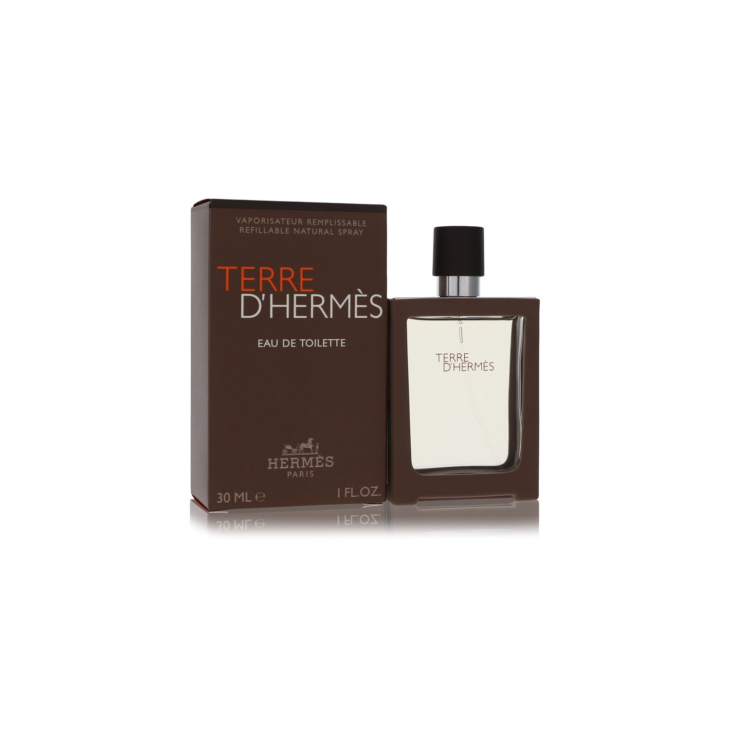 Terre D'Hermes by Hermes Eau De Toilette Spray Spray Refillable 1 oz for Men