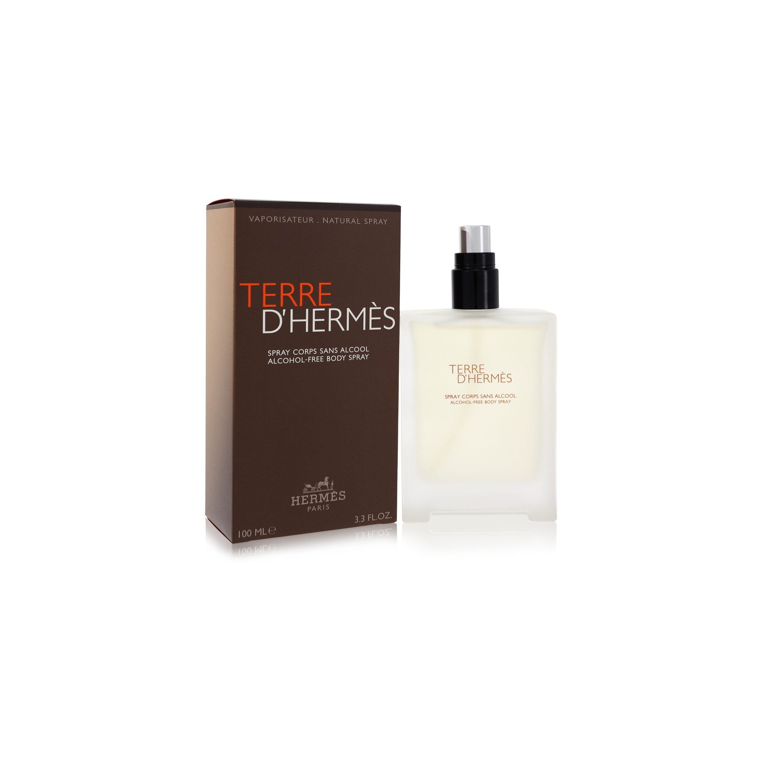 Terre D'Hermes by Hermes Body Spray (Alcohol Free) 3.3 oz for Men