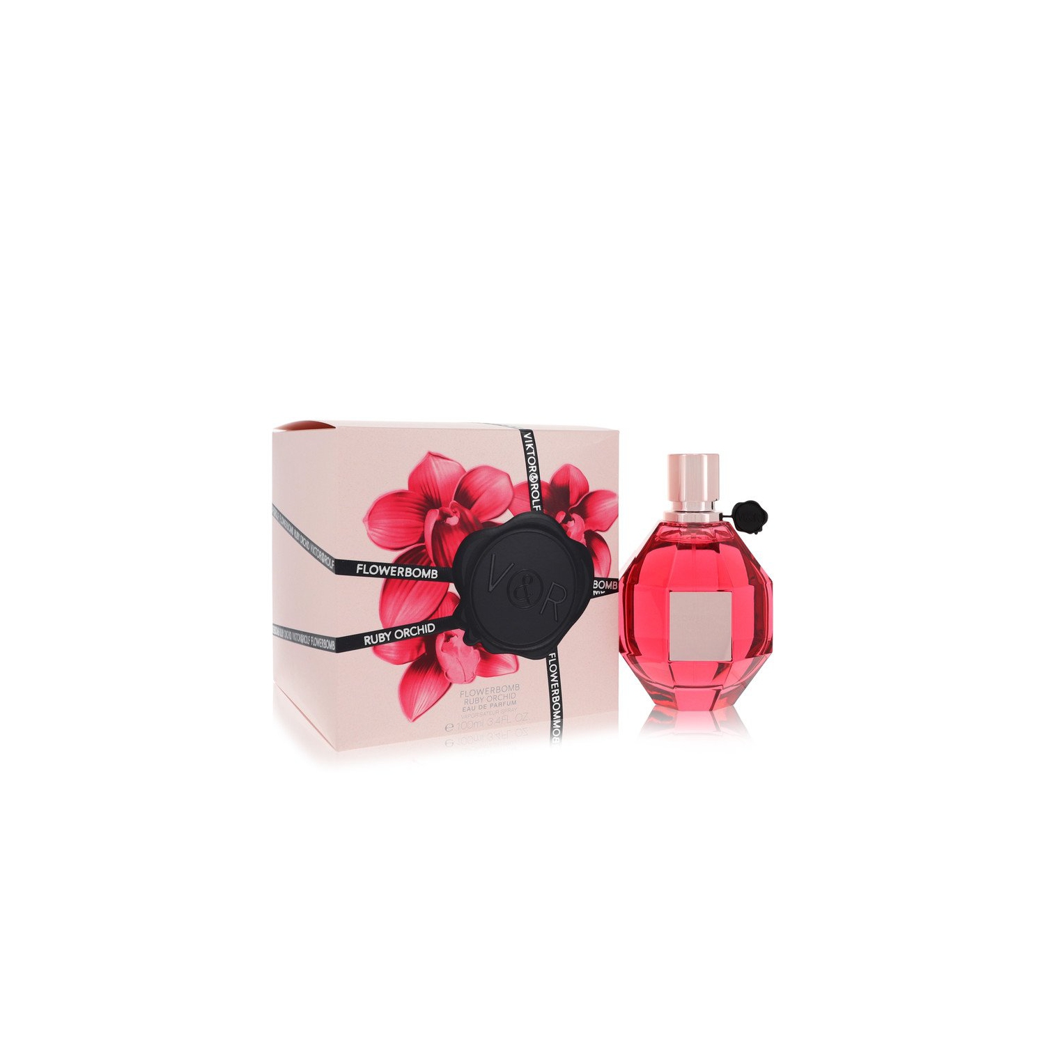 Flowerbomb Ruby Orchid by Viktor & Rolf Eau De Parfum Spray 3.4 oz for Women