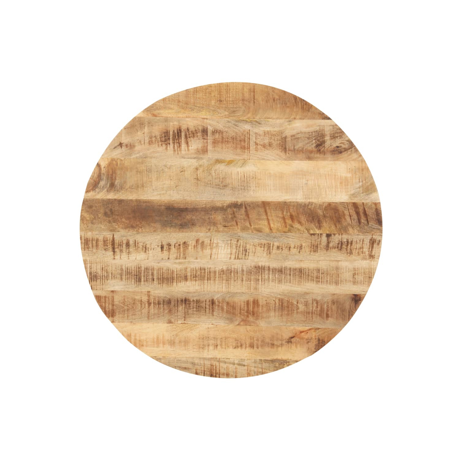 vidaXL Table Top Solid Mango Wood Round 25-27 mm 80 cm
