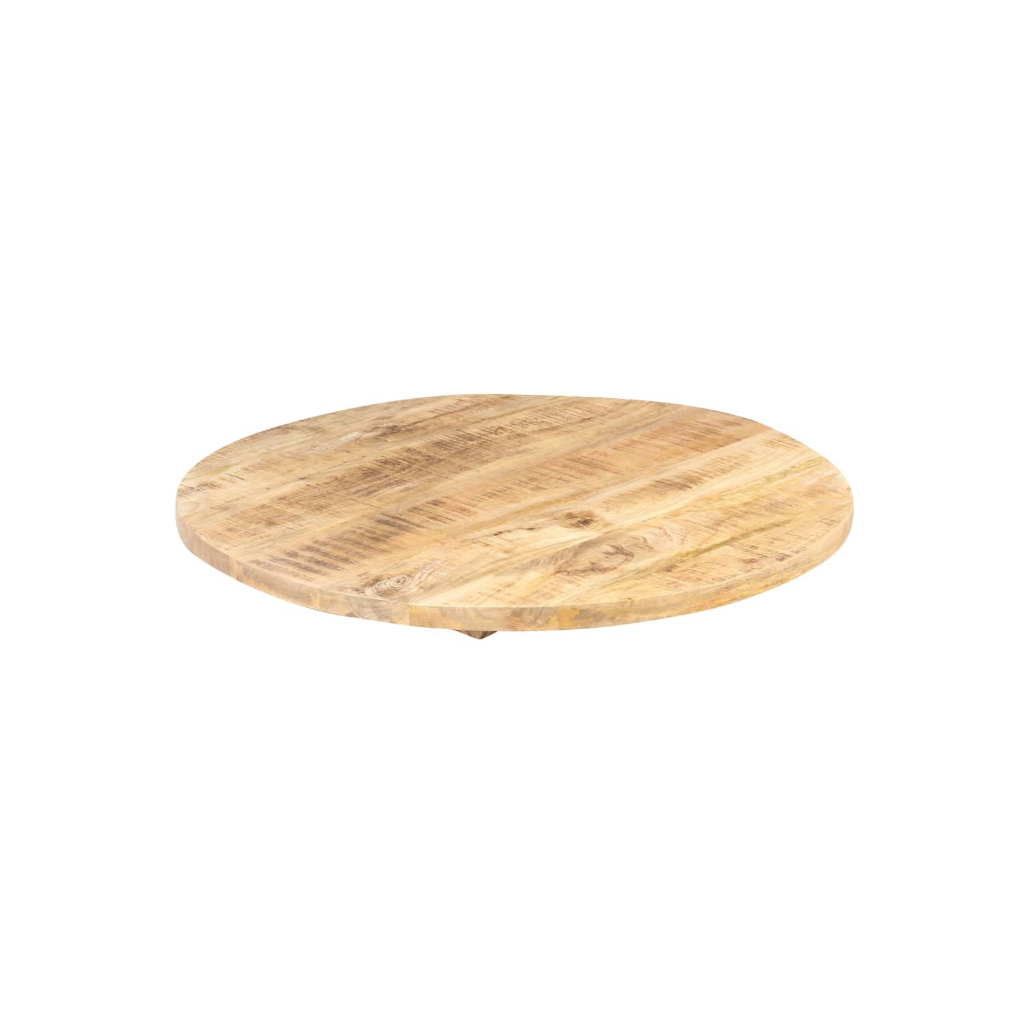 vidaXL Table Top Solid Mango Wood Round 25-27 mm 80 cm