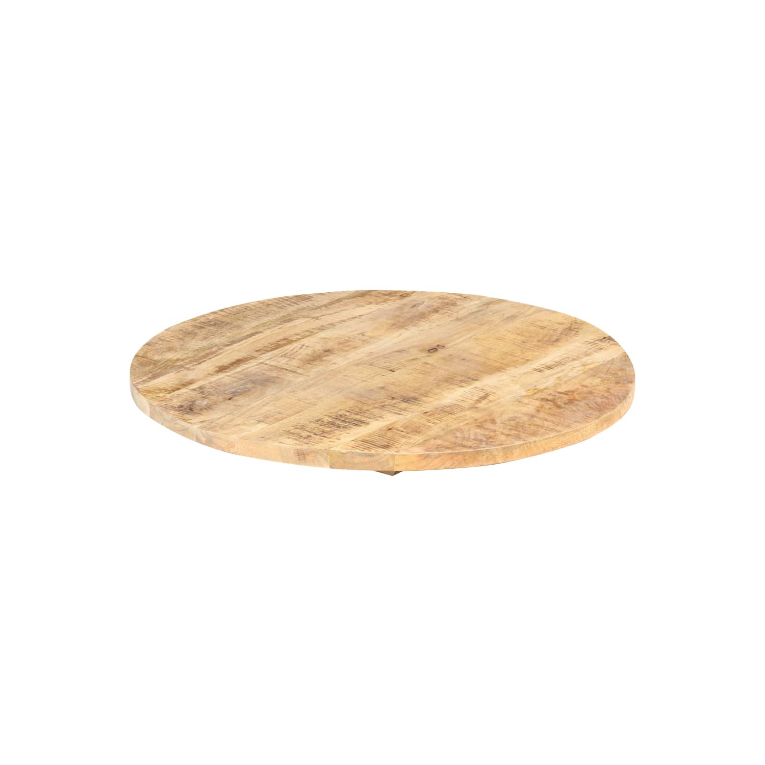 vidaXL Table Top Solid Mango Wood Round 25-27 mm 80 cm