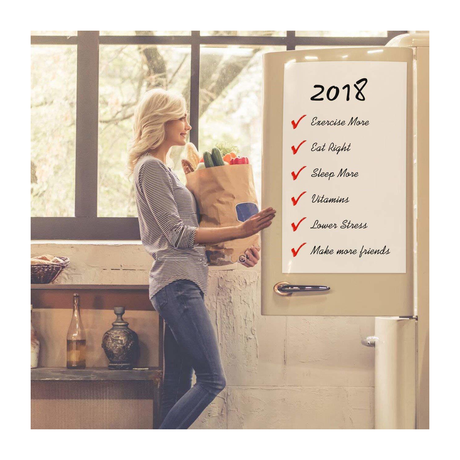 23.6"x 39.4" Magnetic White Board Wall Self-Adhesive Sticker - Whiteboard Only