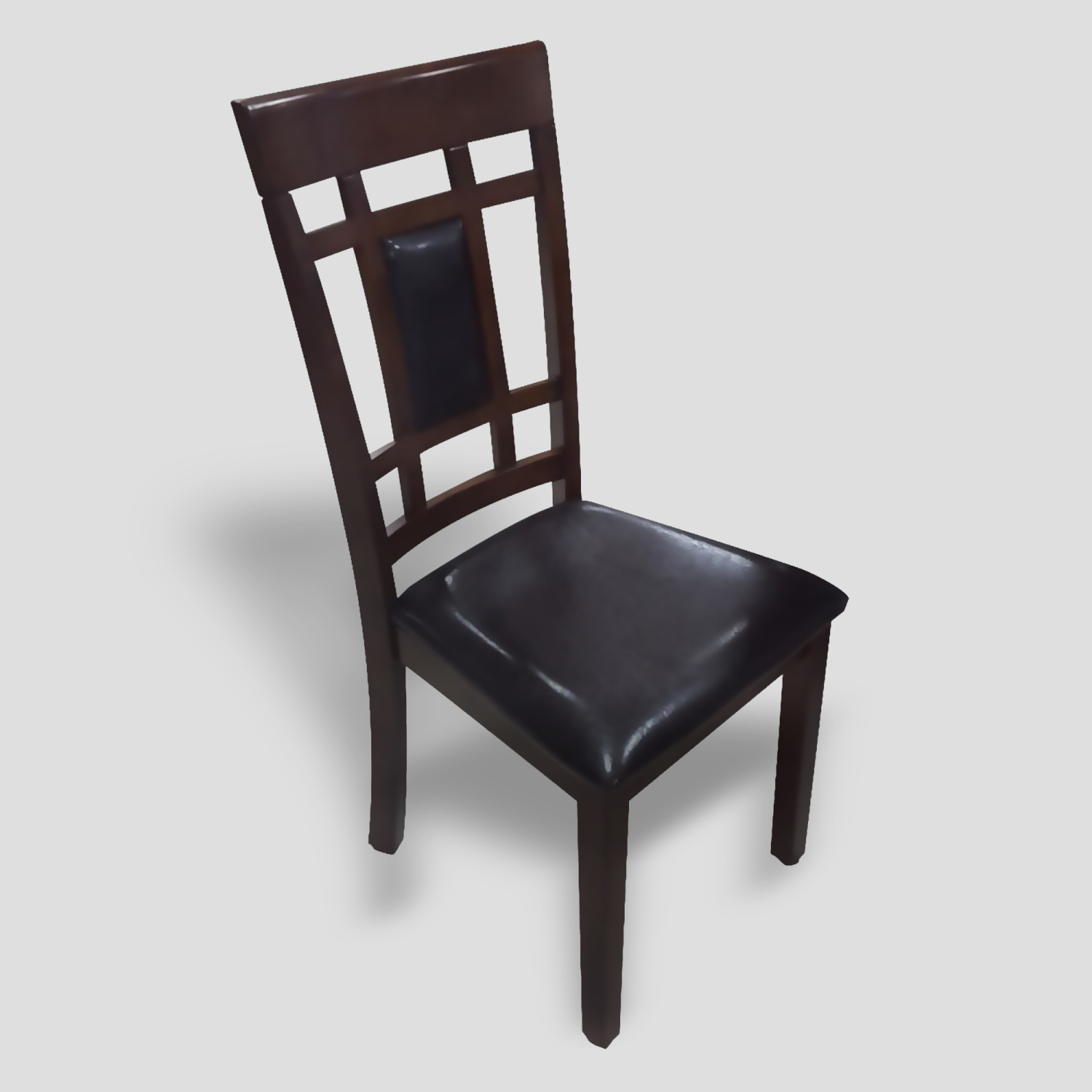 Cosmic Homes 7 Pc Dining Table Set for 6 | Grid Design Dining Chairs Set of 6 & Dining Room Table | Espresso Kitchen Table & Chairs for Dining Room