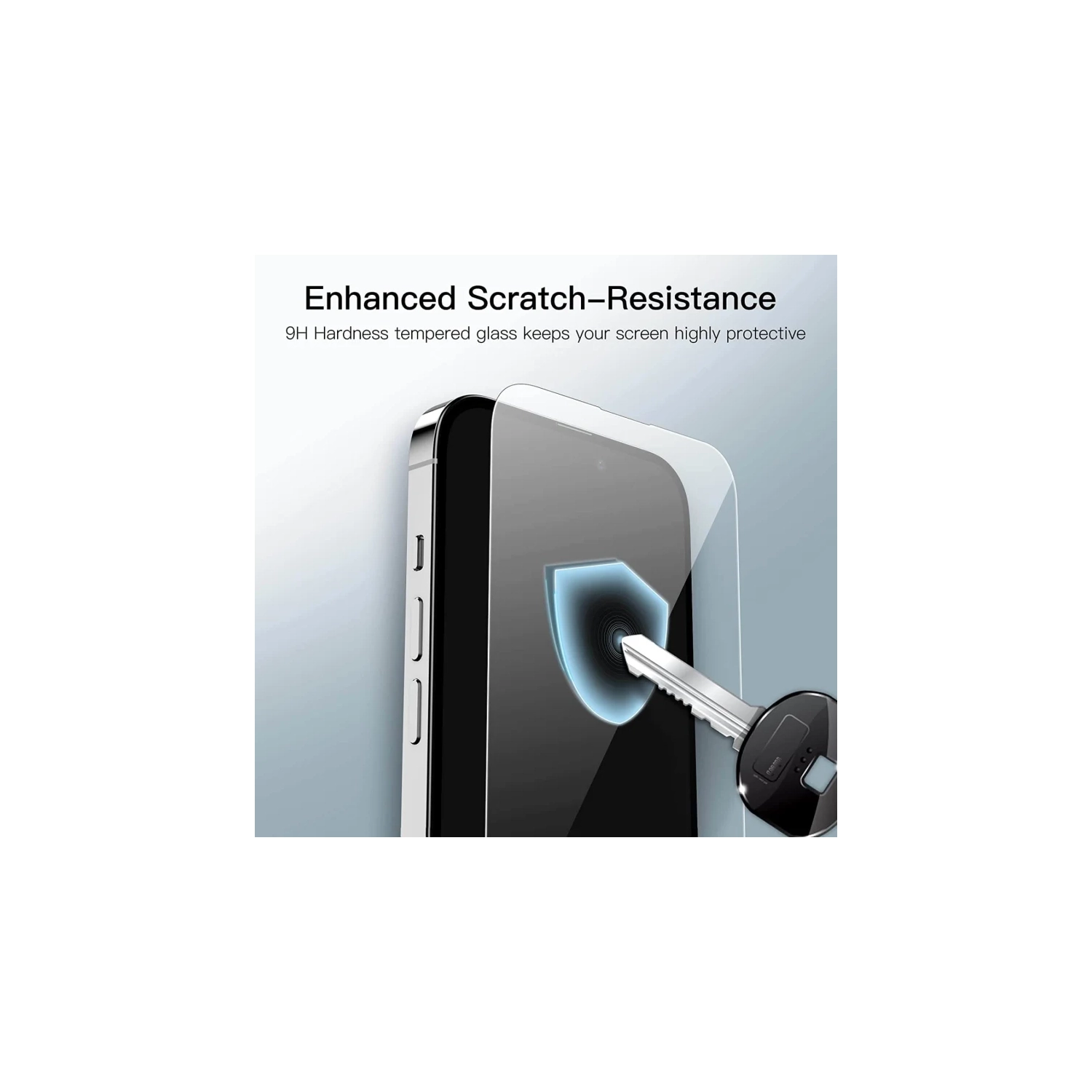 iPhone 15 6.1'' Tempered Glass Screen Protector, Anti-Scratch, Transparent HD Clear Film