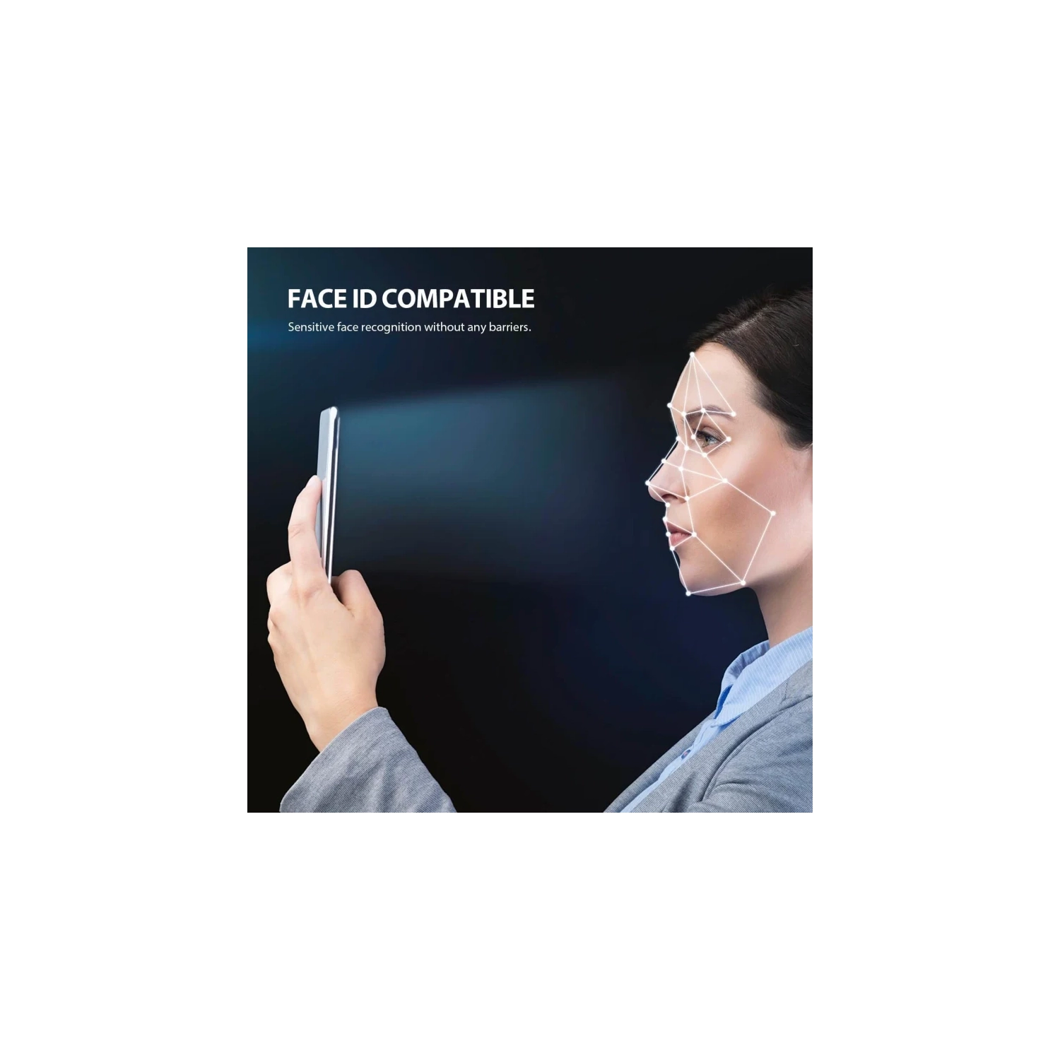 Privacy Screen Protector for iPhone 15 Pro Max with Tempered Glass Camera Lens Protector, 9H Accessories, Case Friendly, , 2.5D Curved, Black