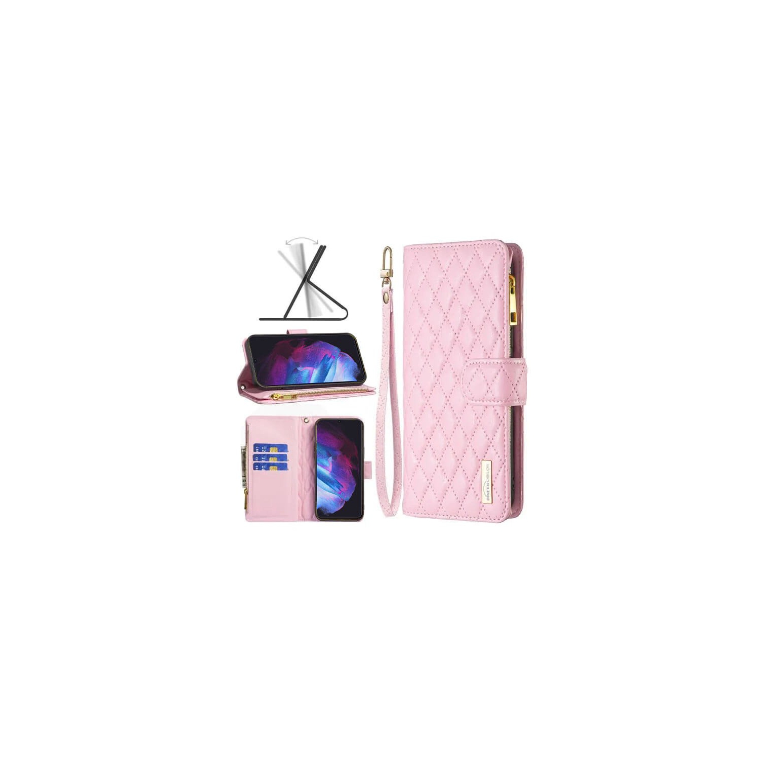 Samsung Smart View Wallet Case for Galaxy S23 - Pink
