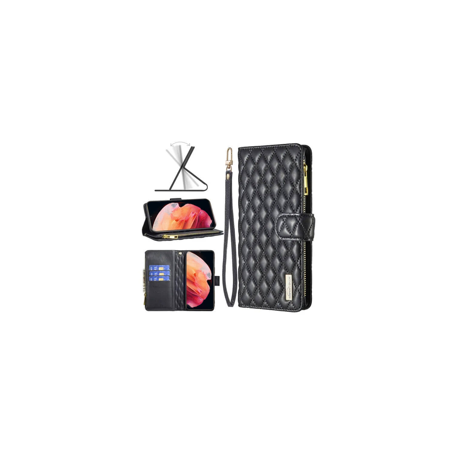 Samsung Smart View Wallet Case for Galaxy S23 - Black
