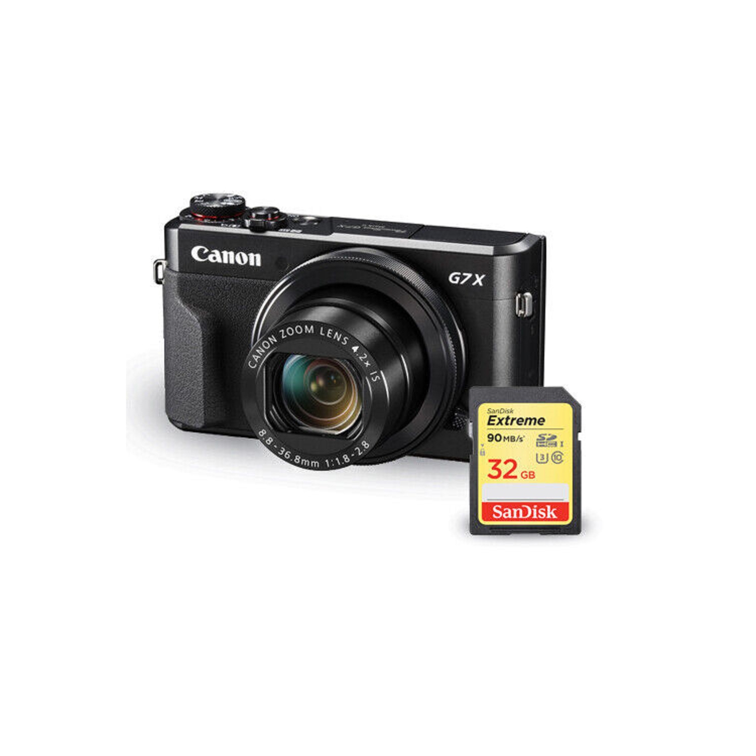 Canon PowerShot G7 X Mark II Digital Camera 1066C001 + Sandisk Extreme 32GB SD