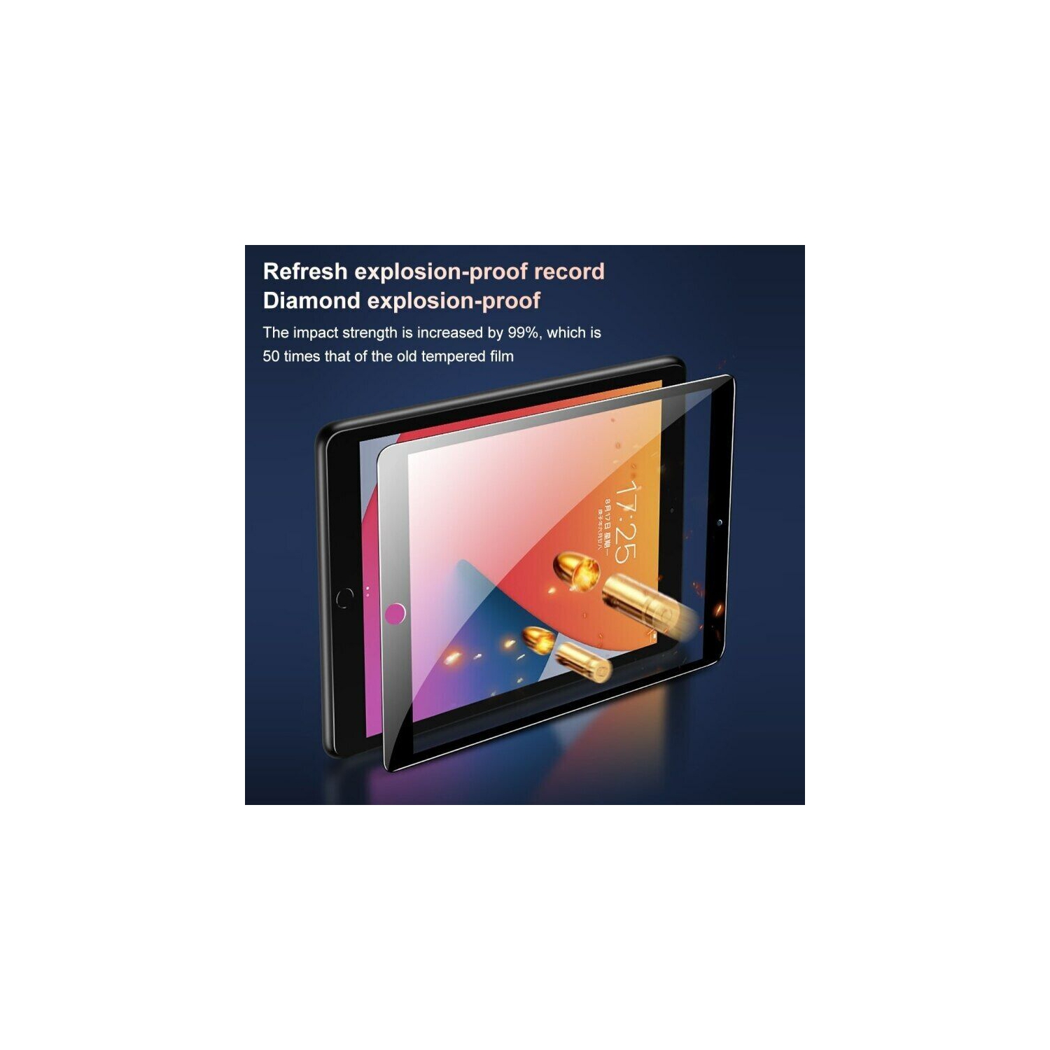 SuperShield Ceramic Tempered Glass Ultra Thin Screen Protector for iPad 5th Generation 9.7-inch