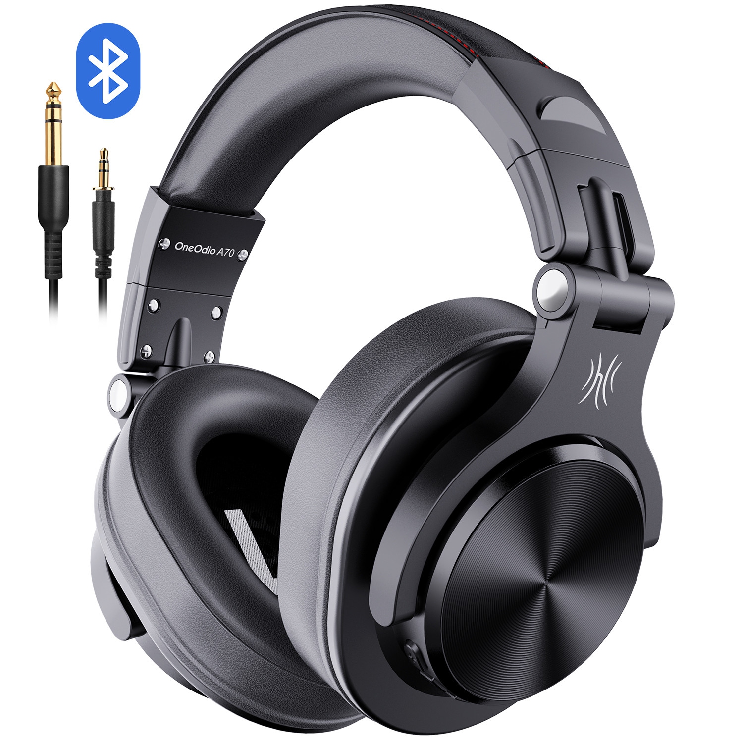 OneOdio Bluetooth Over-Ear Headphones with Mic | Wireless & Corded Dual-Mode Headphones-A70 Black