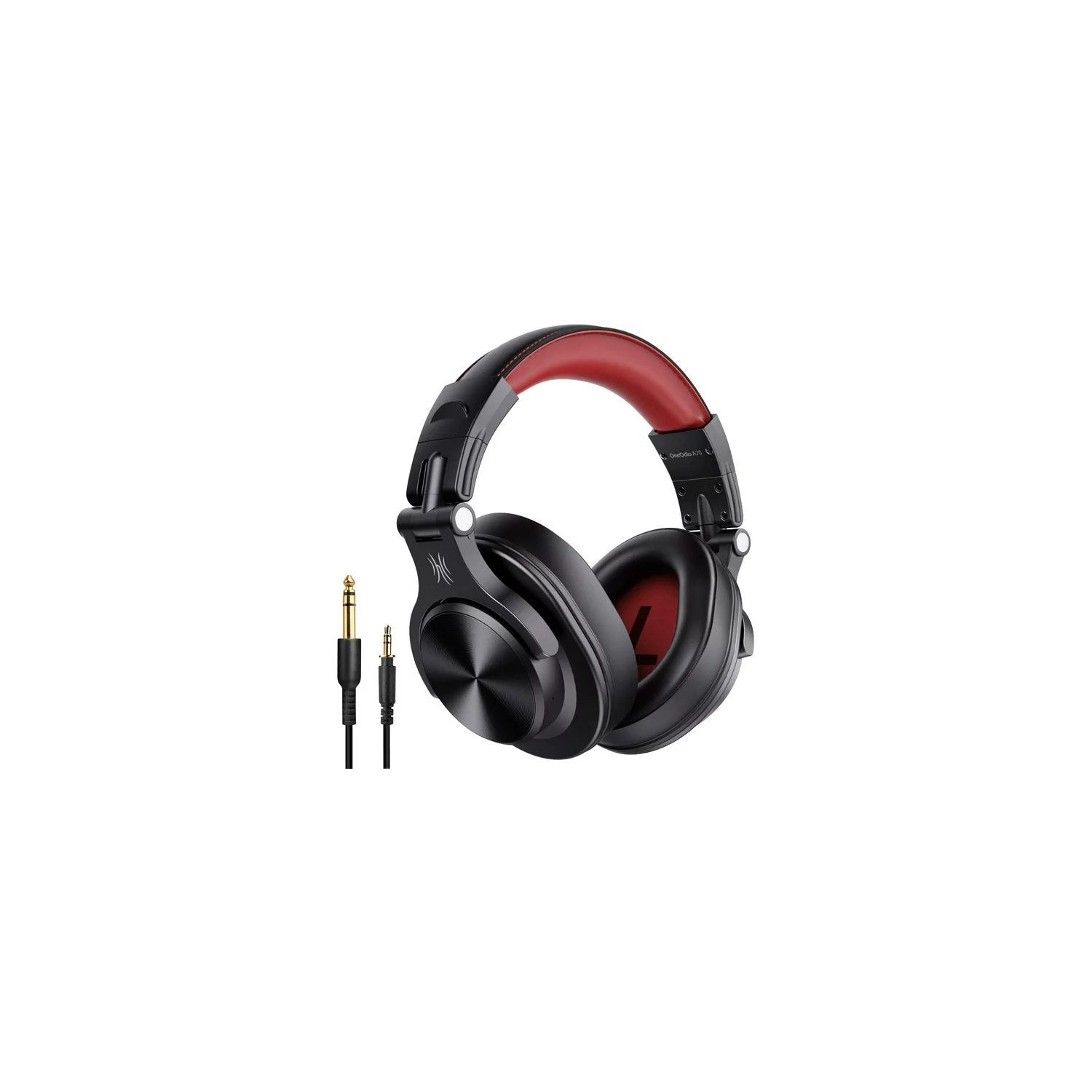 OneOdio Bluetooth Over-Ear Headphones with Mic | Wireless & Corded Dual-Mode Headphones -A70 Red