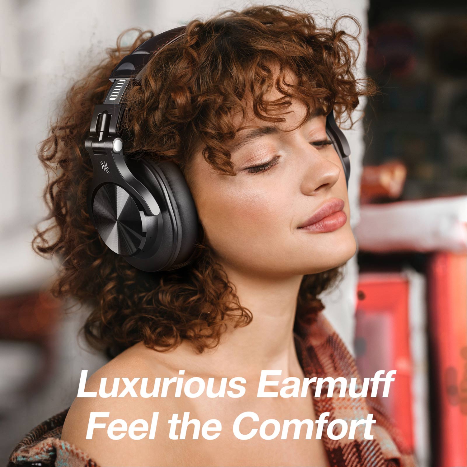 OneOdio Bluetooth Over-Ear Headphones with Mic | Wireless & Corded Dual-Mode Headphones -A70 Red