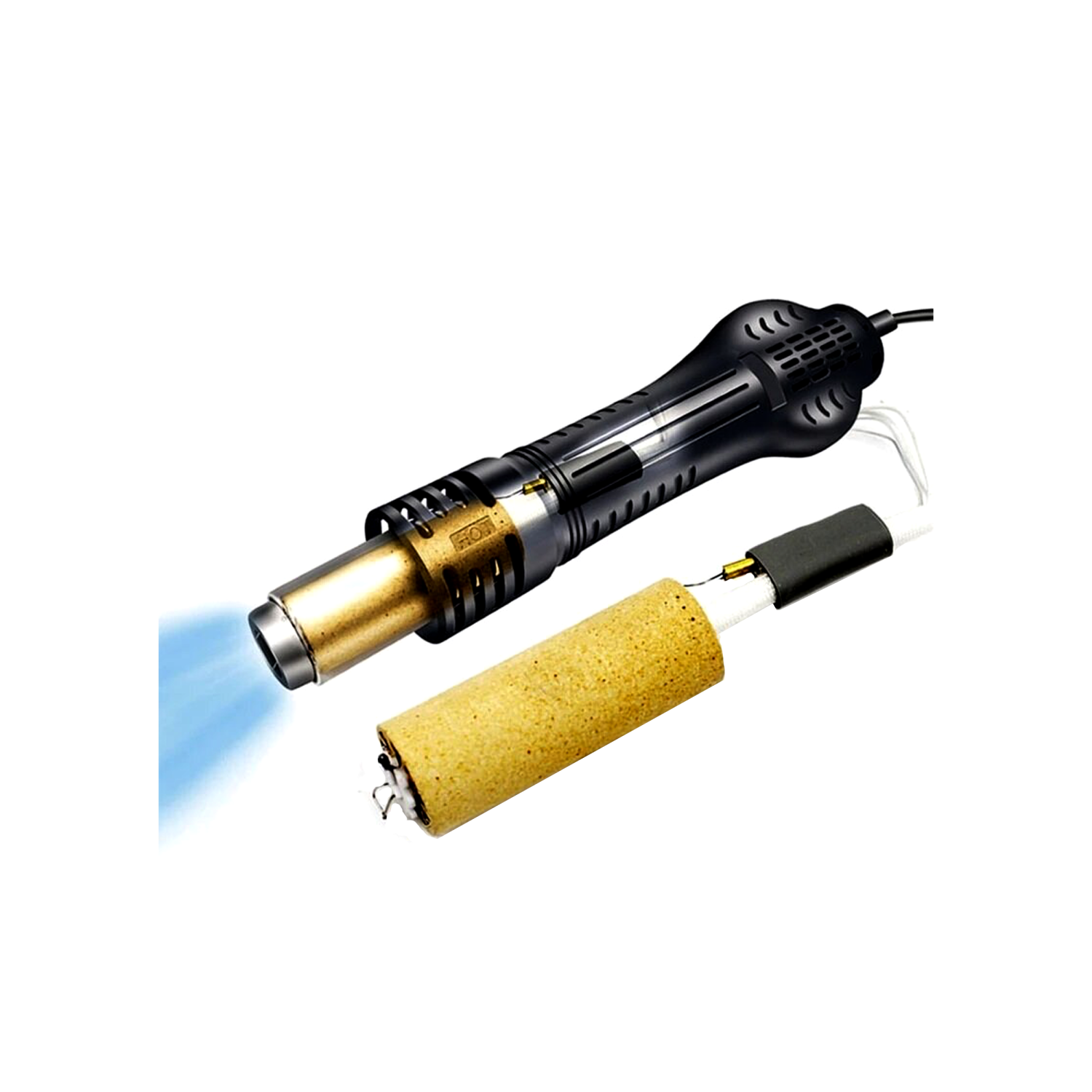 Station de soudage RAPIDE 8586D+ 2 en 1 sans plomb pour pistolet à air chaud