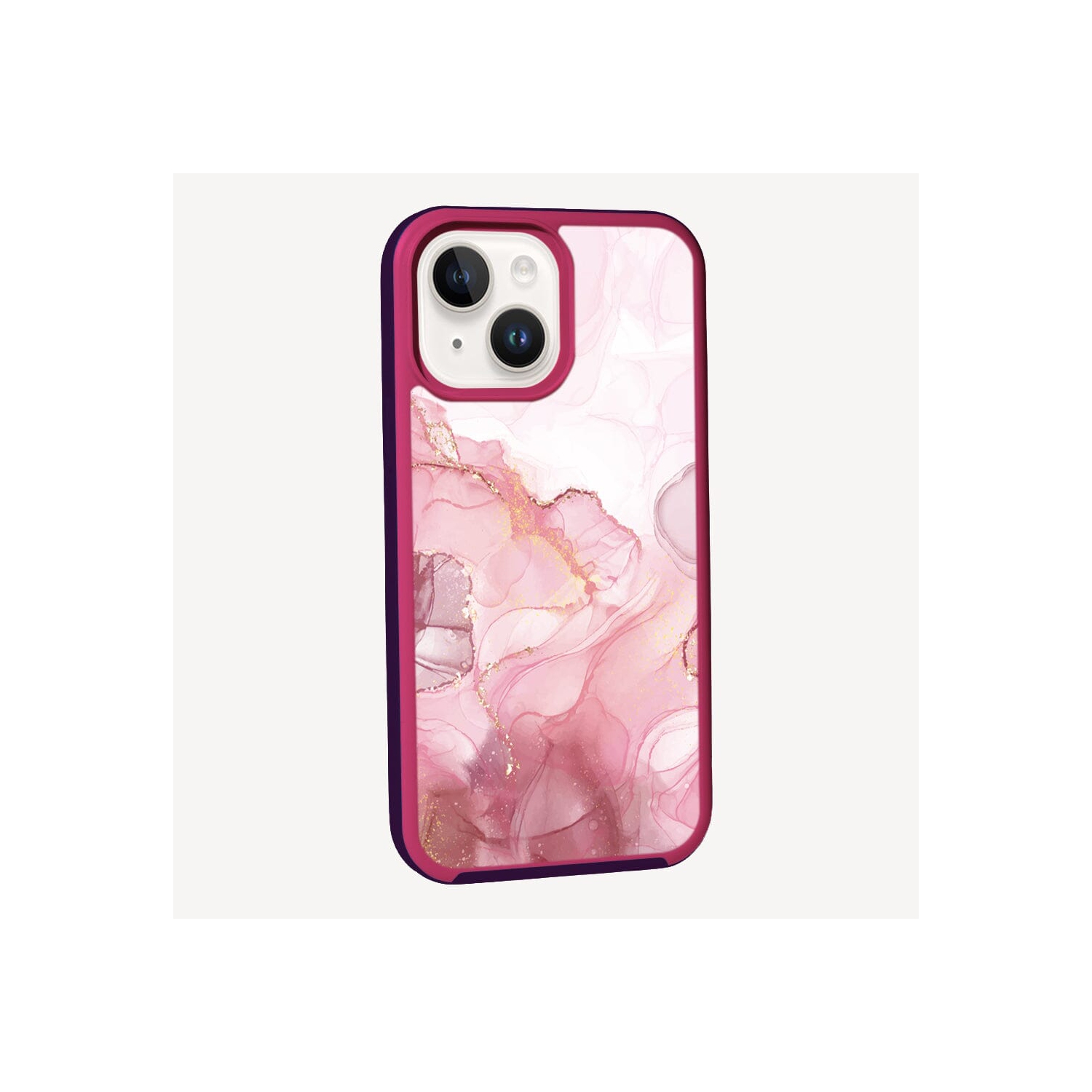MagSafe iPhone 14 Pink Marble Case