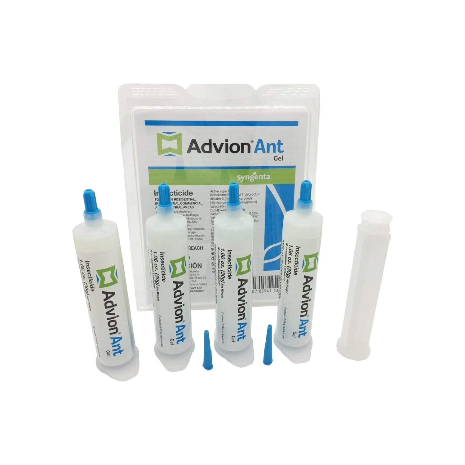 Advion ANT Gel Bait Pest Control by Syngenta - 1 Box (4 Tubes X 30 gram syringes) - Works best for ANTS