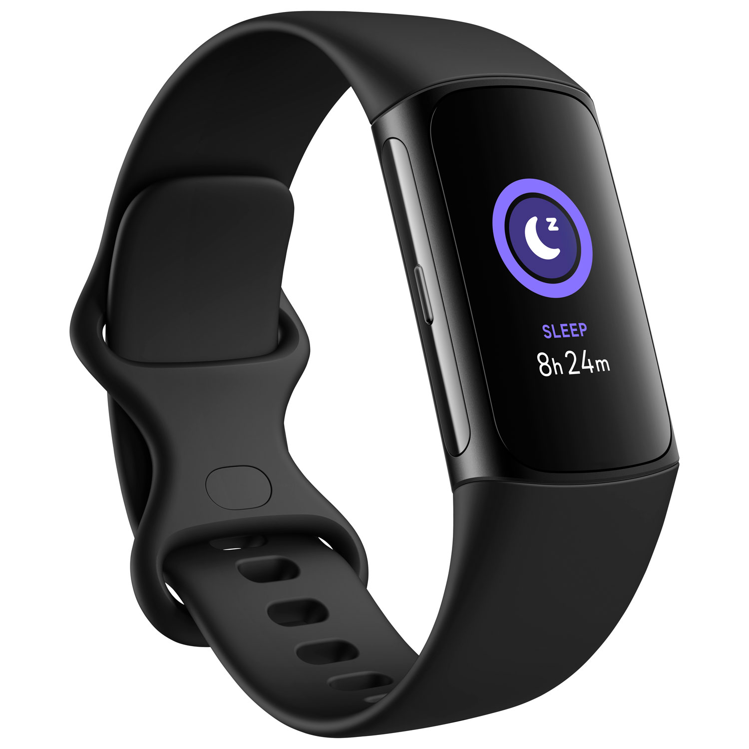 Moniteur de mise en forme Fitbit Charge 6 de Google avec GPS, fréquence cardiaque, suivi du sommeil et 6 mois de Fitbit Premium - Noir volcanique/Noir