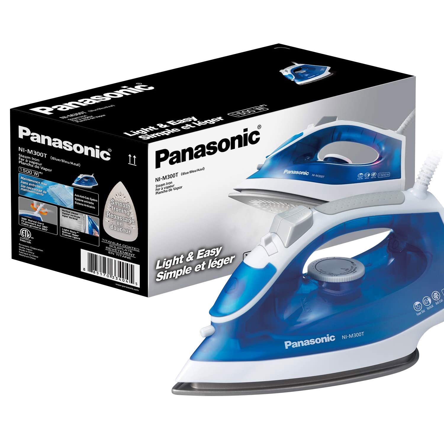 Panasonic Steam Iron - Blue