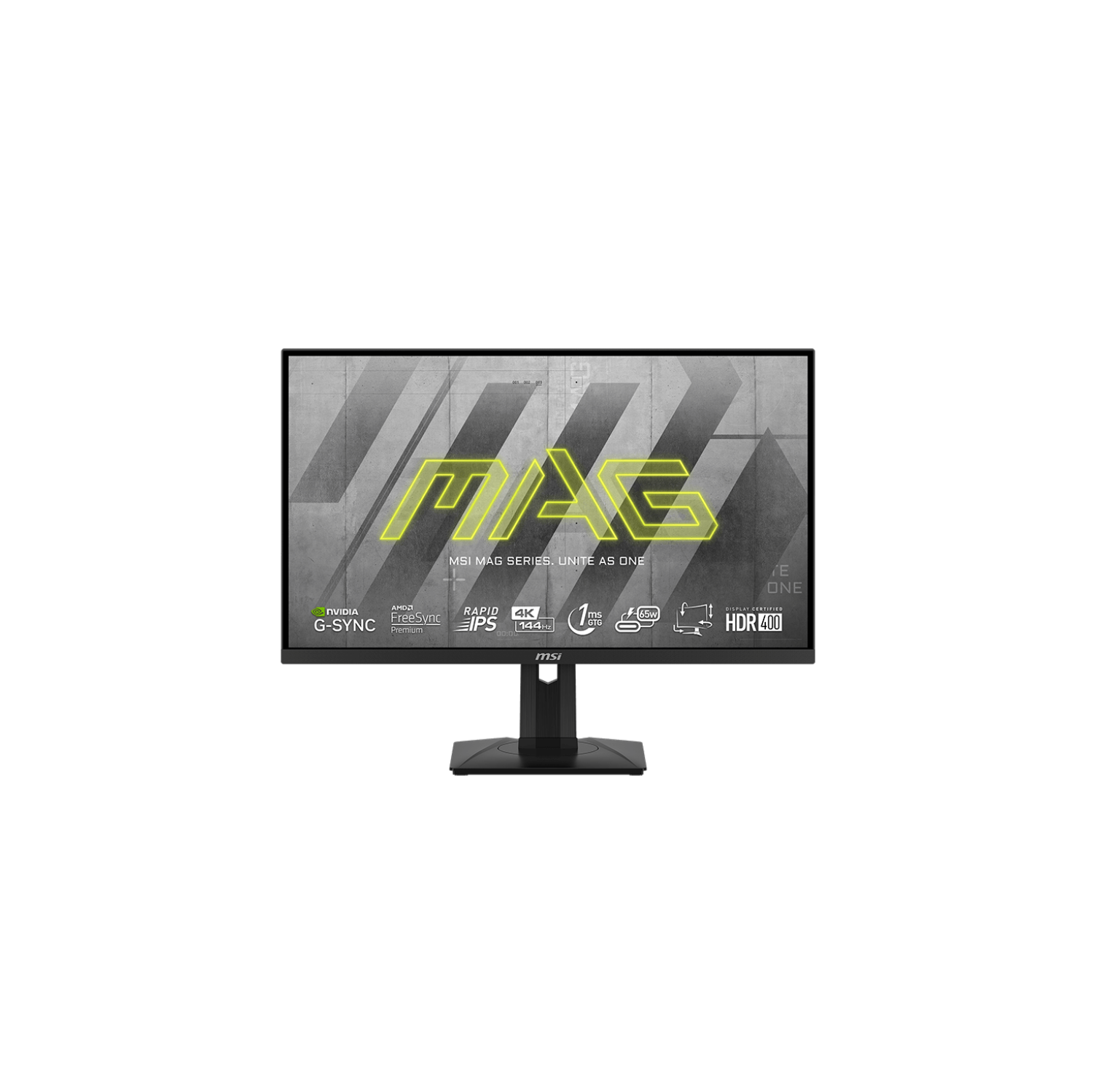 MSI 27" 4K Gaming Monitor, 144Hz, 1ms, 16:9 Rapid IPS Flat, 3840 x 2160 (UHD), Tilt, Pivot, Height Adjustment, MAG 274UPF