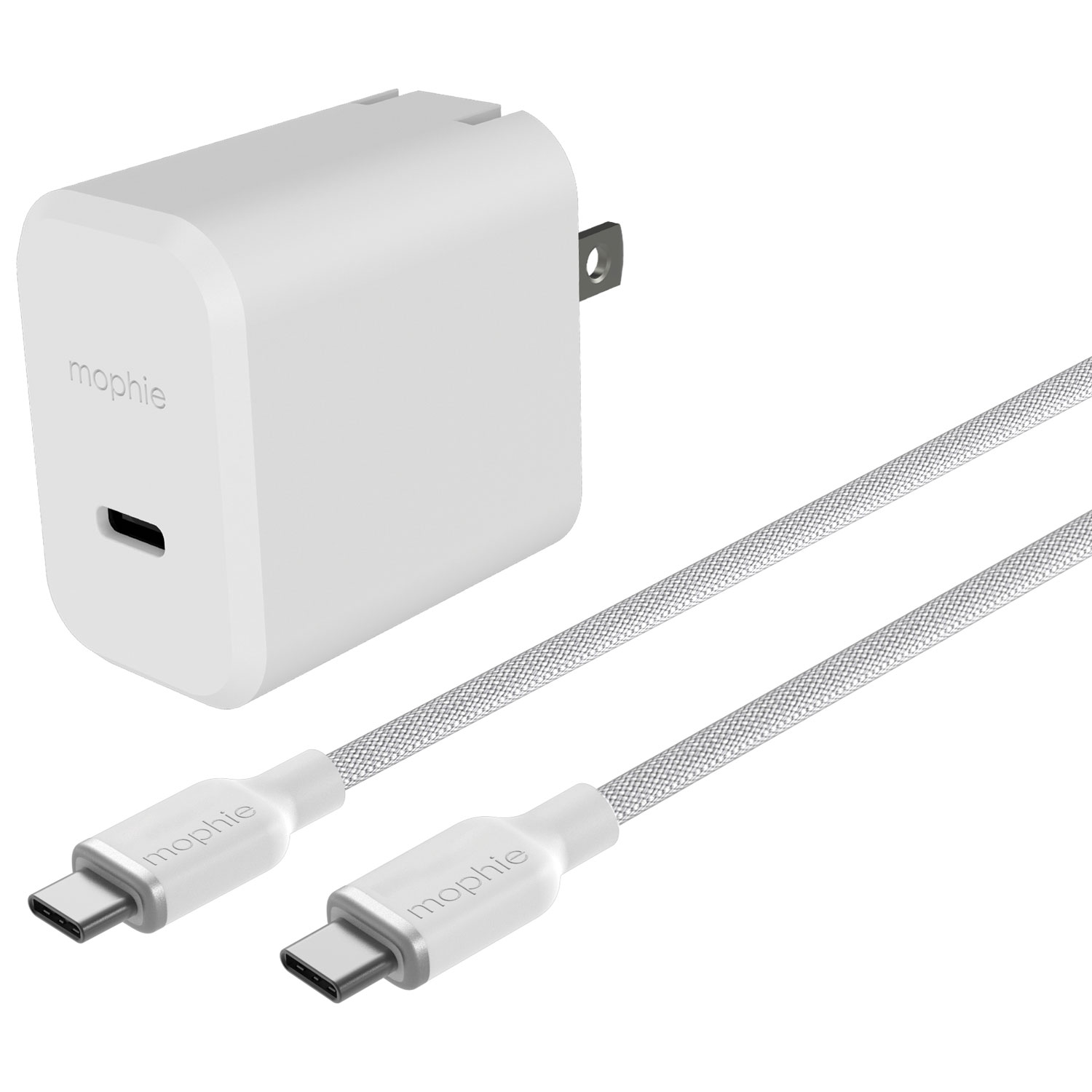 Chargeur mural USB-C à chargement rapide de 30 W de Mophie - Blanc